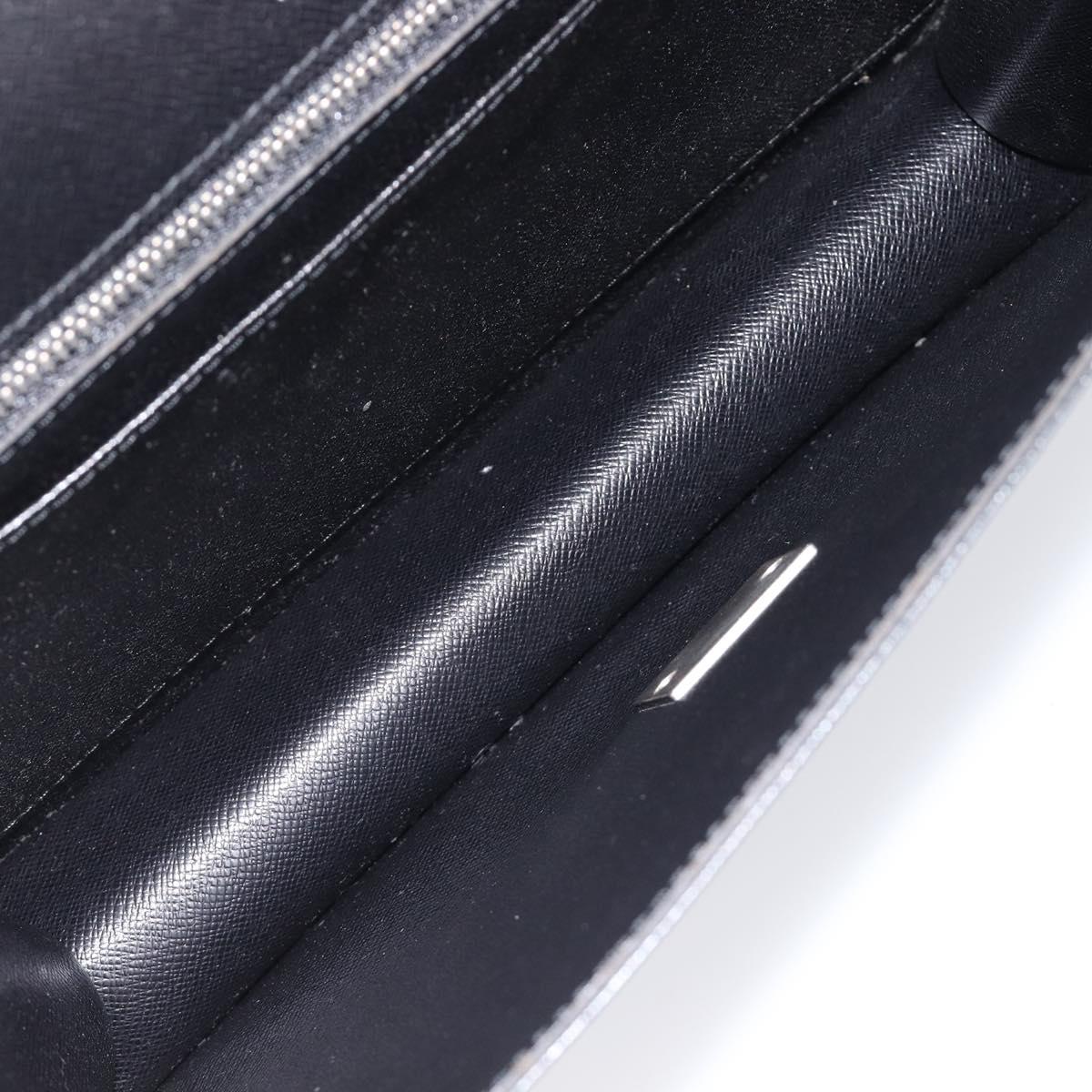 LOUIS VUITTON Taiga Selenga Clutch Bag Ardoise M30782 LV Auth BA17016A