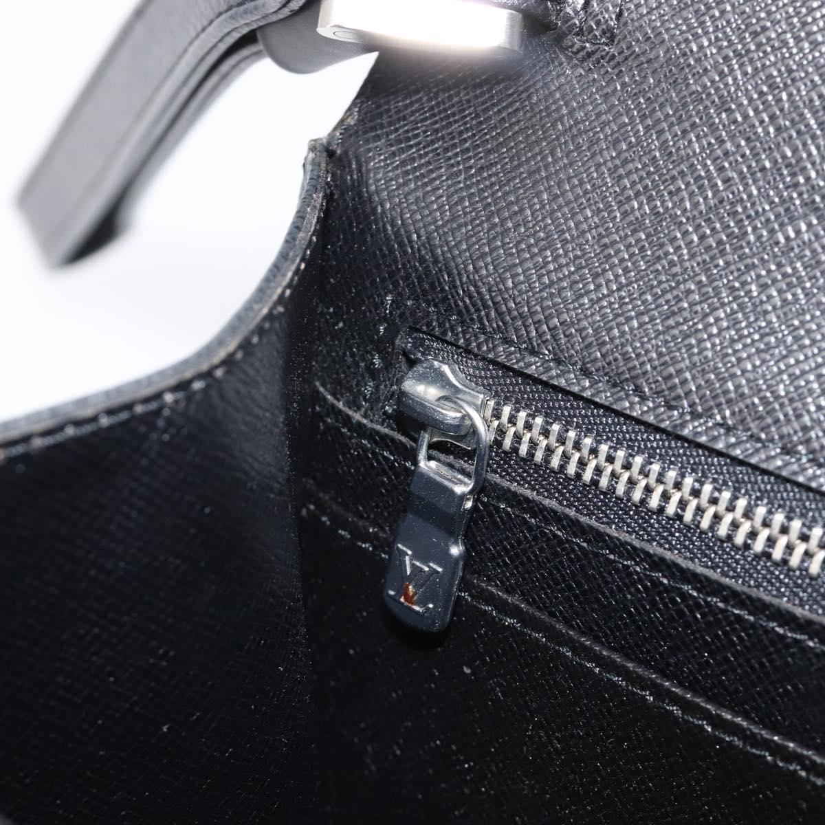 LOUIS VUITTON Taiga Selenga Clutch Bag Ardoise M30782 LV Auth BA17016A