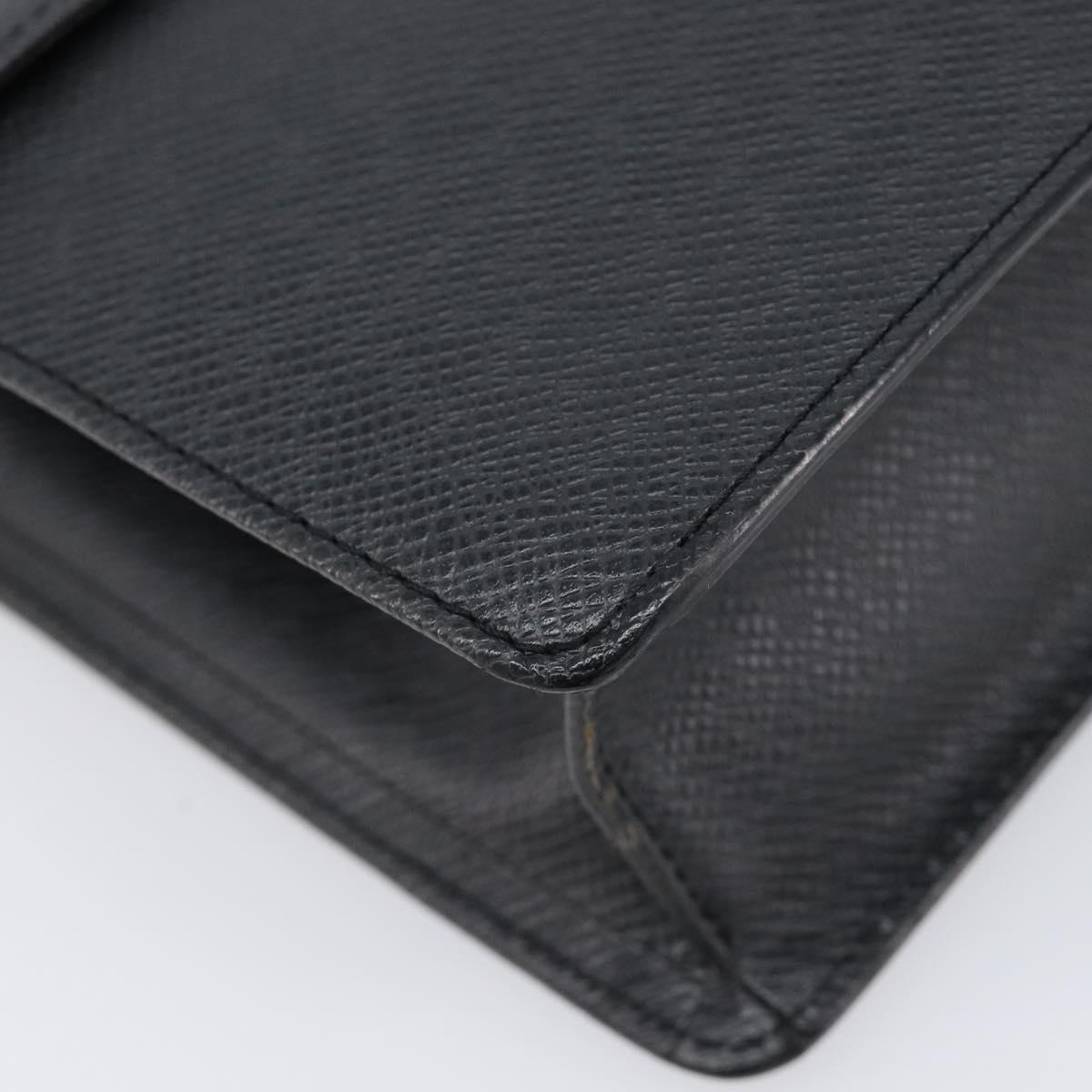 LOUIS VUITTON Taiga Selenga Clutch Bag Ardoise M30782 LV Auth BA17016A