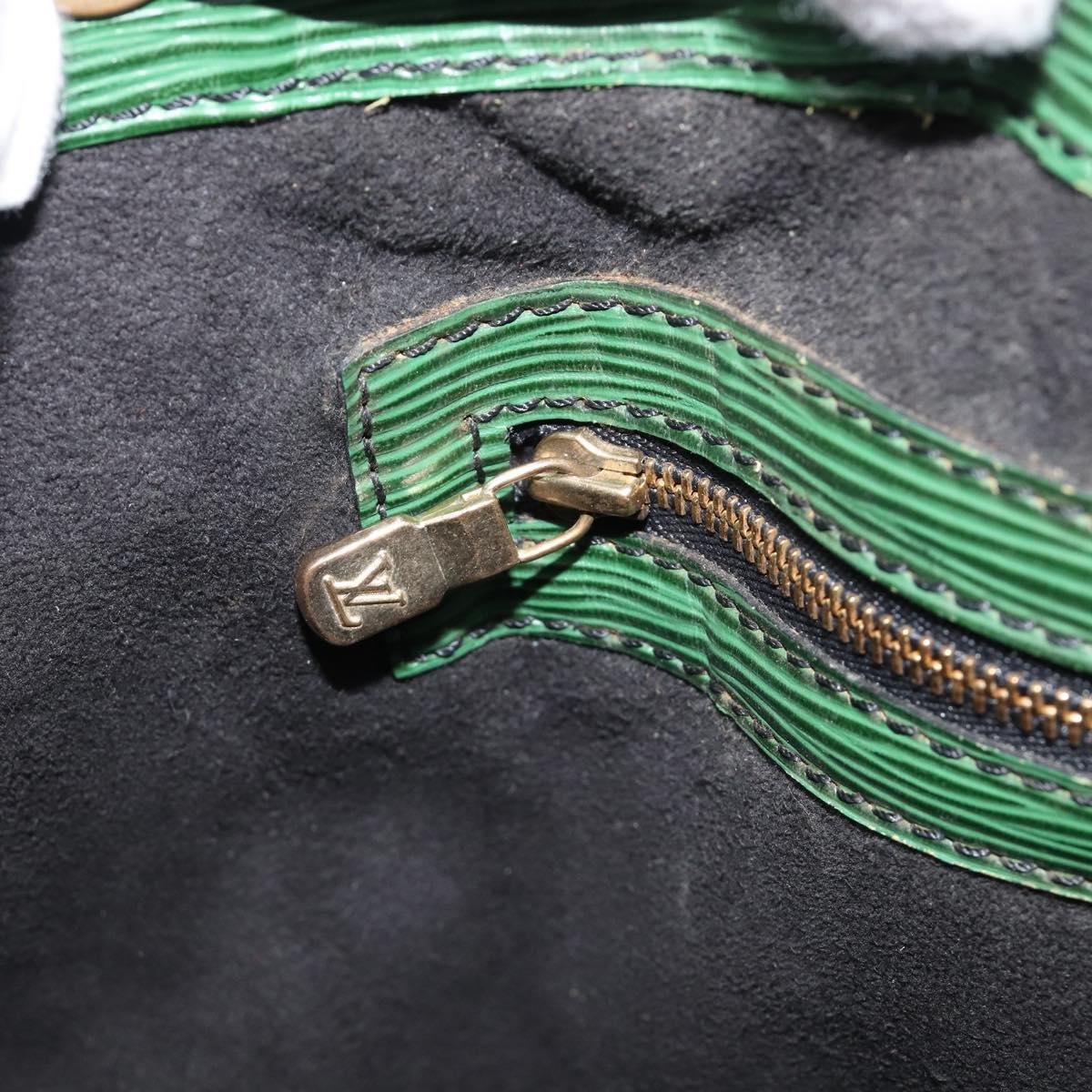 LOUIS VUITTON Epi Petit Noe Shoulder Bag Green Red M44147 LV Auth BA17024