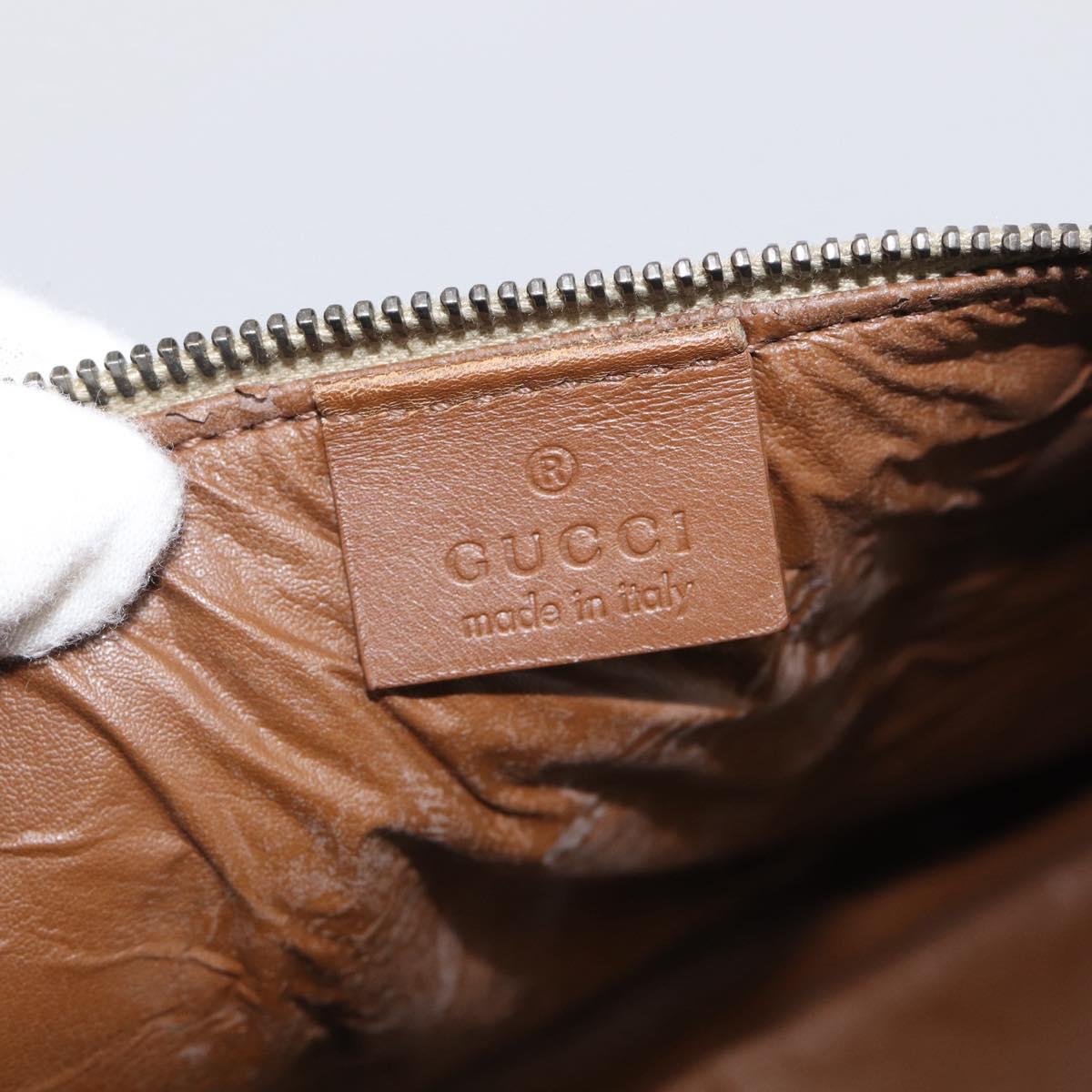 GUCCI GG Canvas Web Sherry Line Hand Bag Beige 2123 014 5000 Auth BA17034A