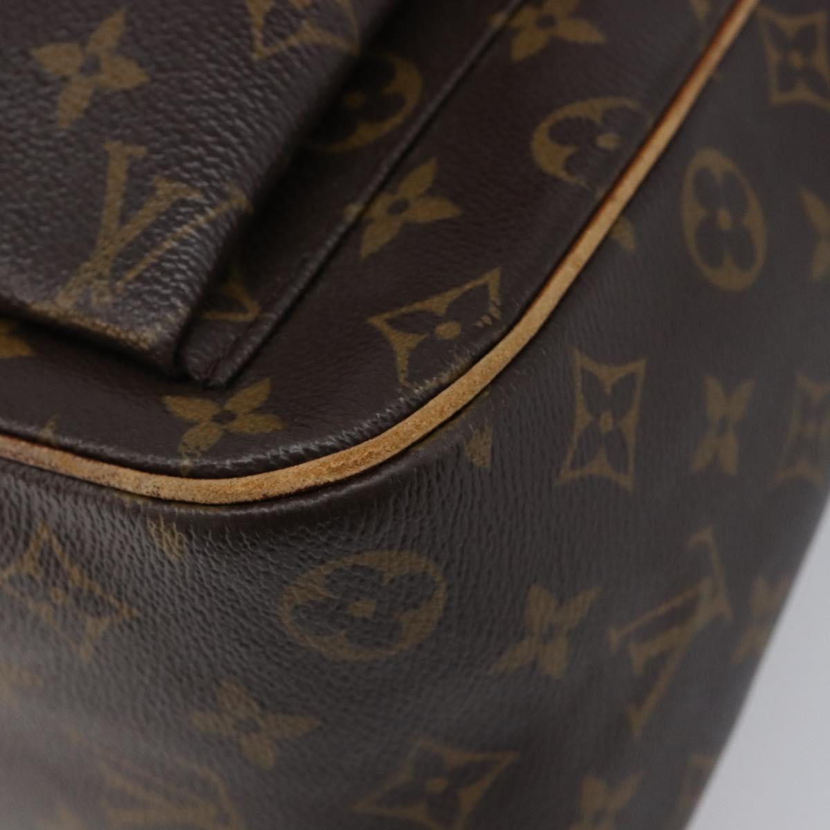 LOUIS VUITTON Monogram Exsantricite Hand Bag M51161 LV Auth BA17043