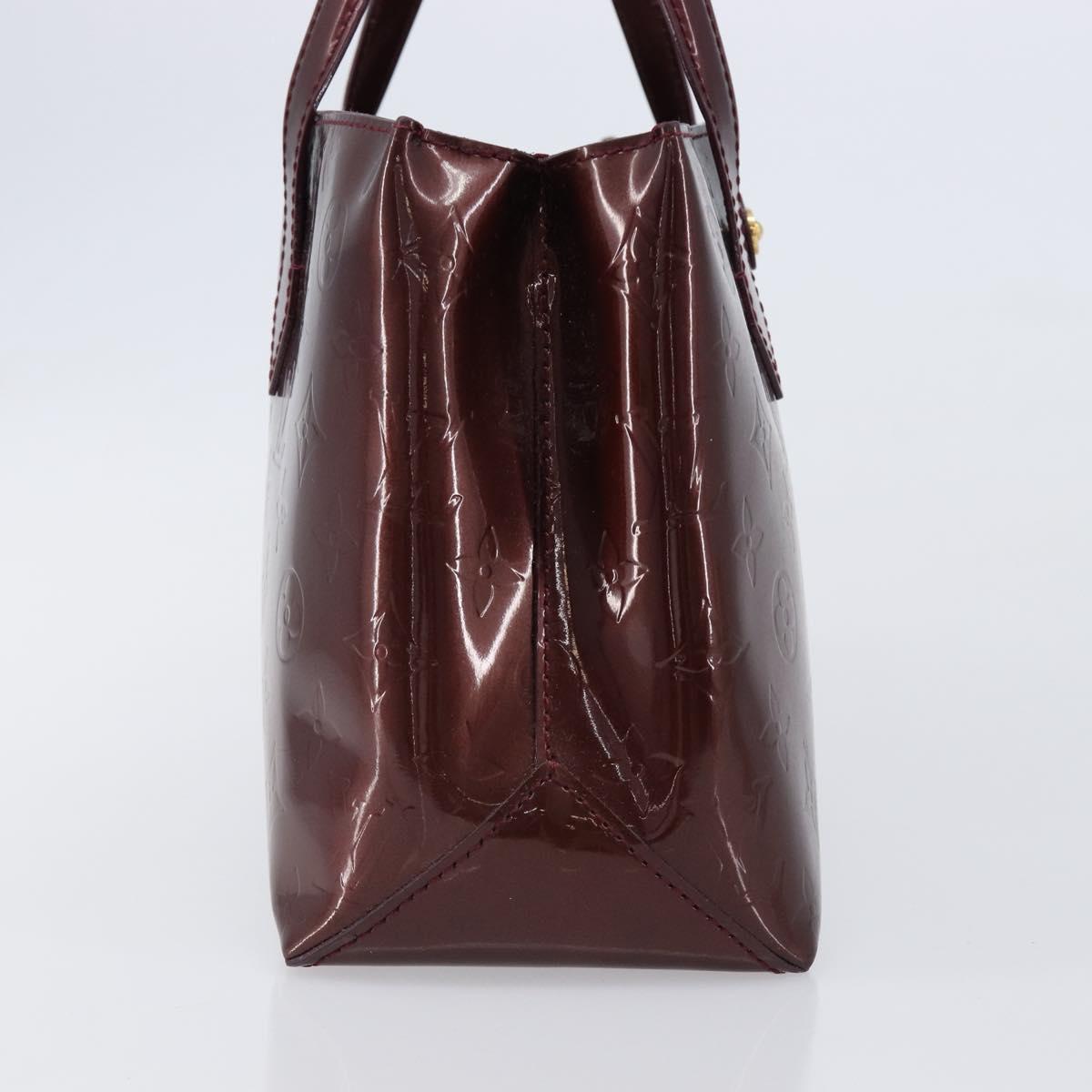 LOUIS VUITTON Monogram Vernis Wilshire PM Bag Rouge Favist M91644 Auth BA17049