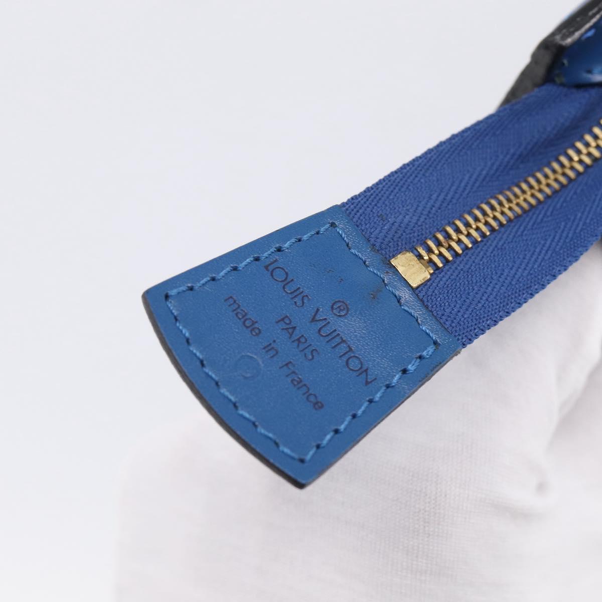 LOUIS VUITTON Epi Trousse Crete Pouch Blue M48405 LV Auth BA17051A