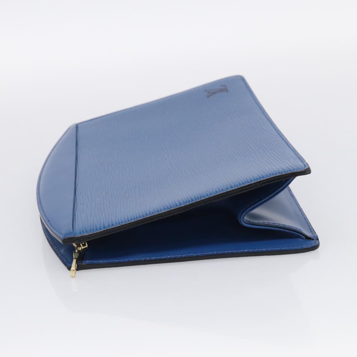 LOUIS VUITTON Epi Trousse Crete Pouch Blue M48405 LV Auth BA17051A