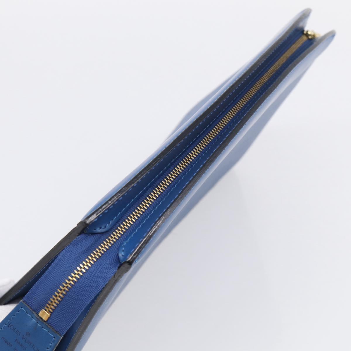 LOUIS VUITTON Epi Trousse Crete Pouch Blue M48405 LV Auth BA17051A