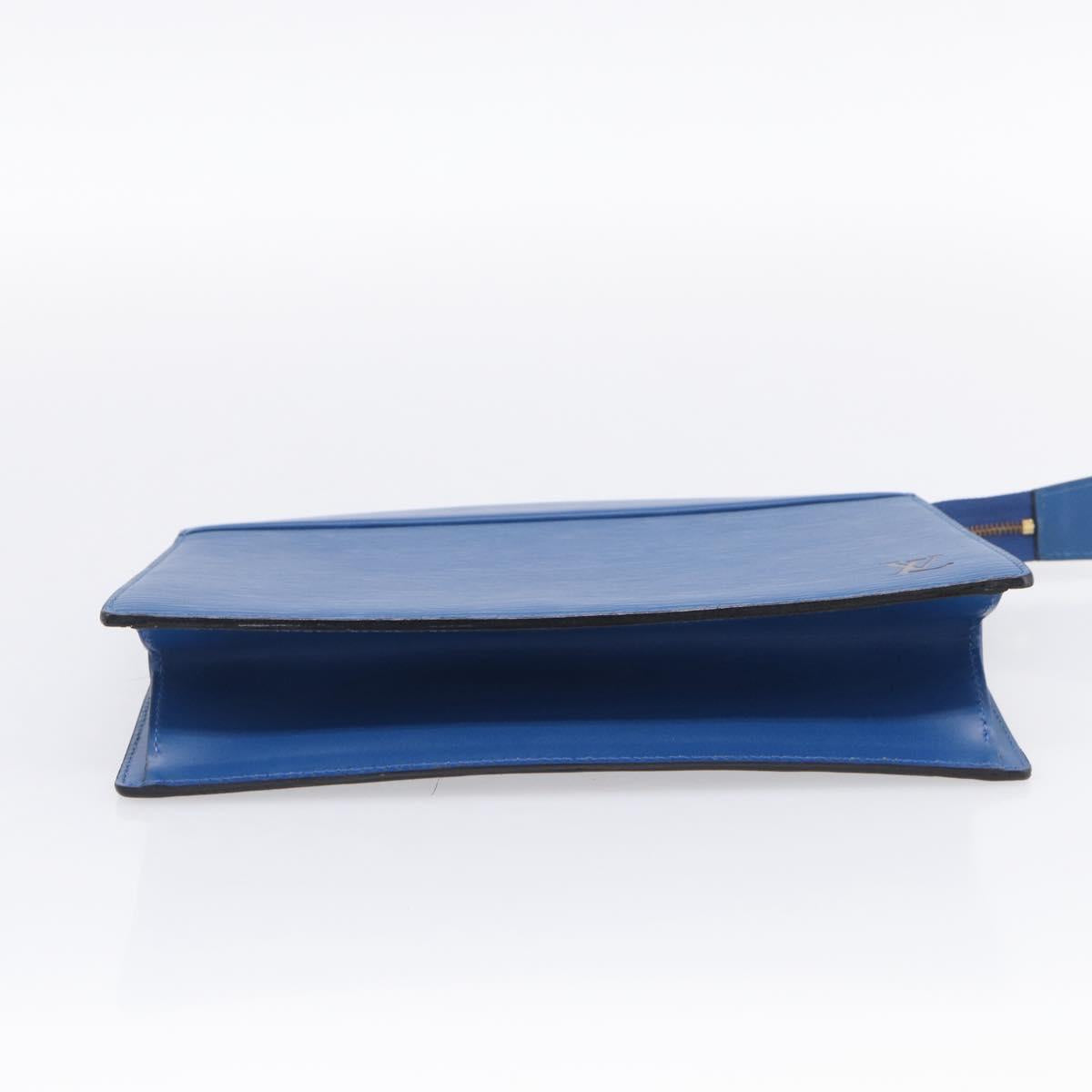 LOUIS VUITTON Epi Trousse Crete Pouch Blue M48405 LV Auth BA17051A