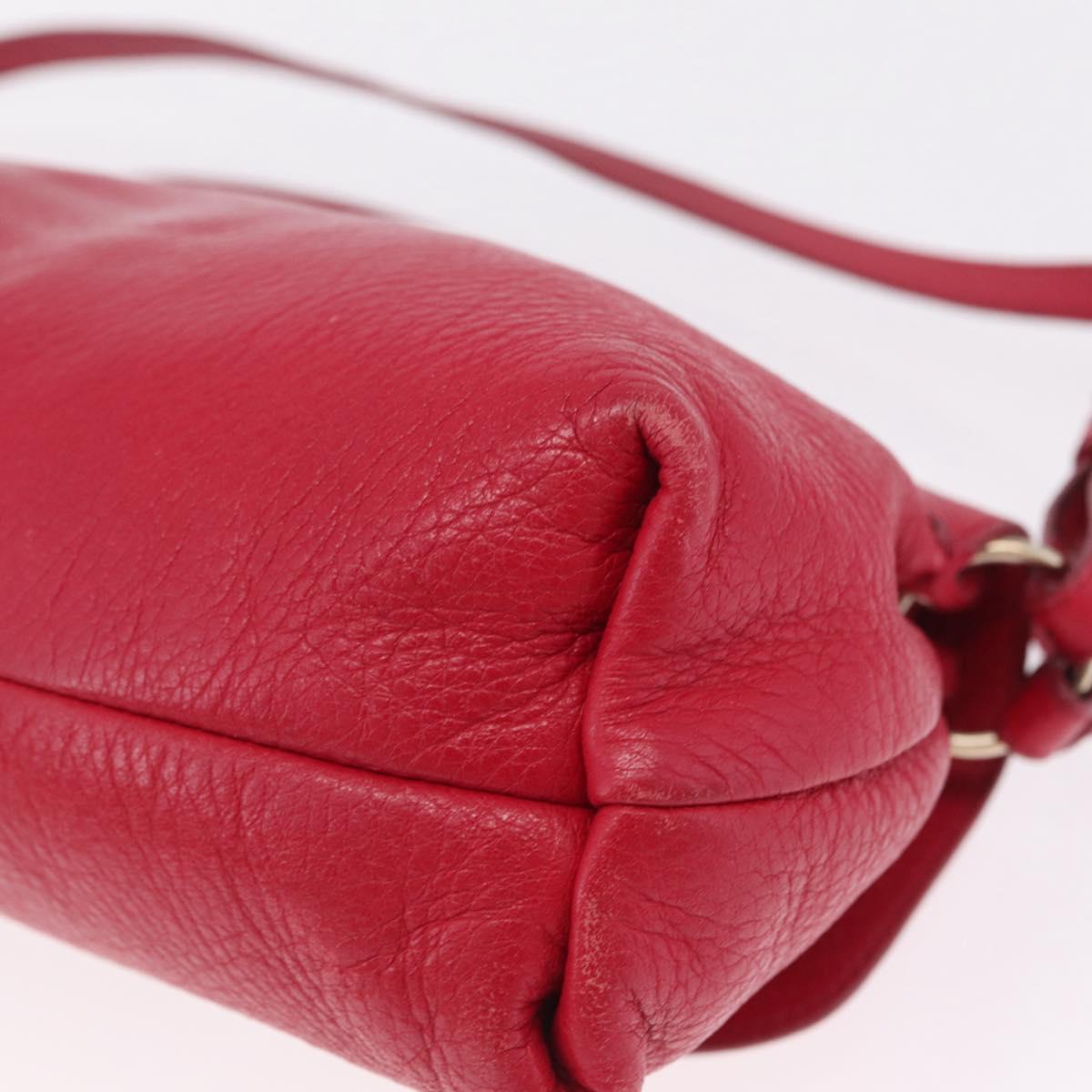 Chloe Lily Shoulder Bag Leather Pink Gold Auth BA17053