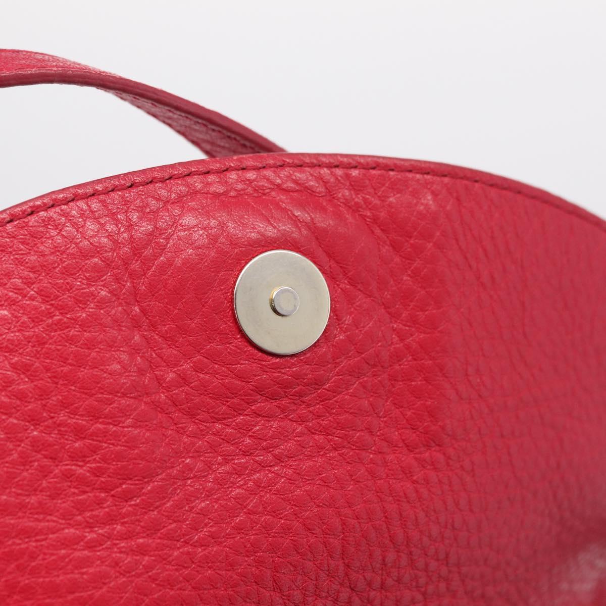 Chloe Lily Shoulder Bag Leather Pink Gold Auth BA17053