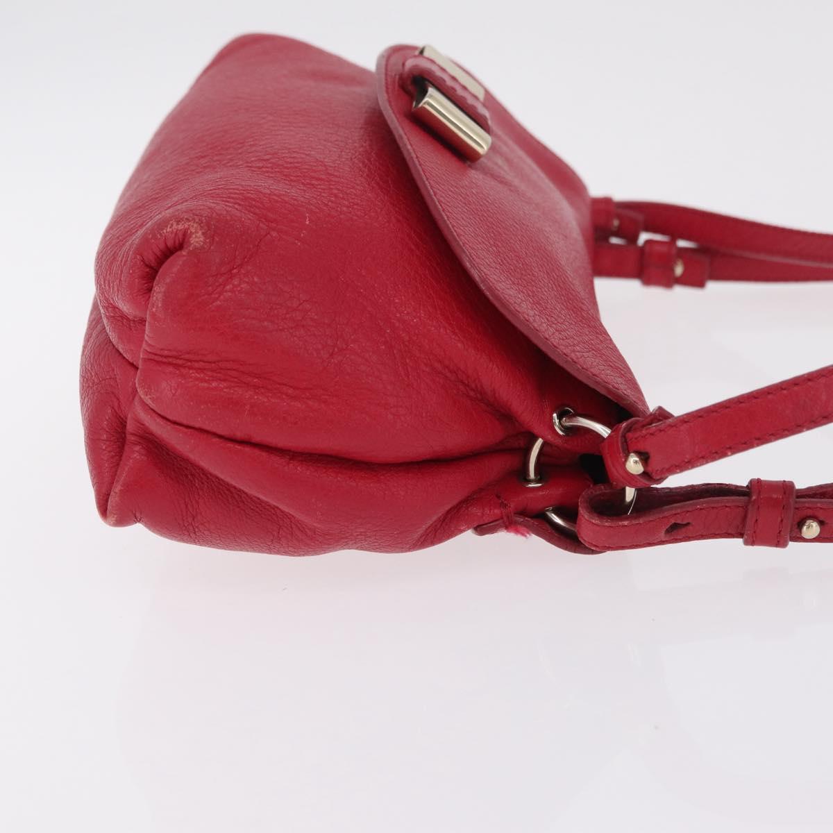 Chloe Lily Shoulder Bag Leather Pink Gold Auth BA17053