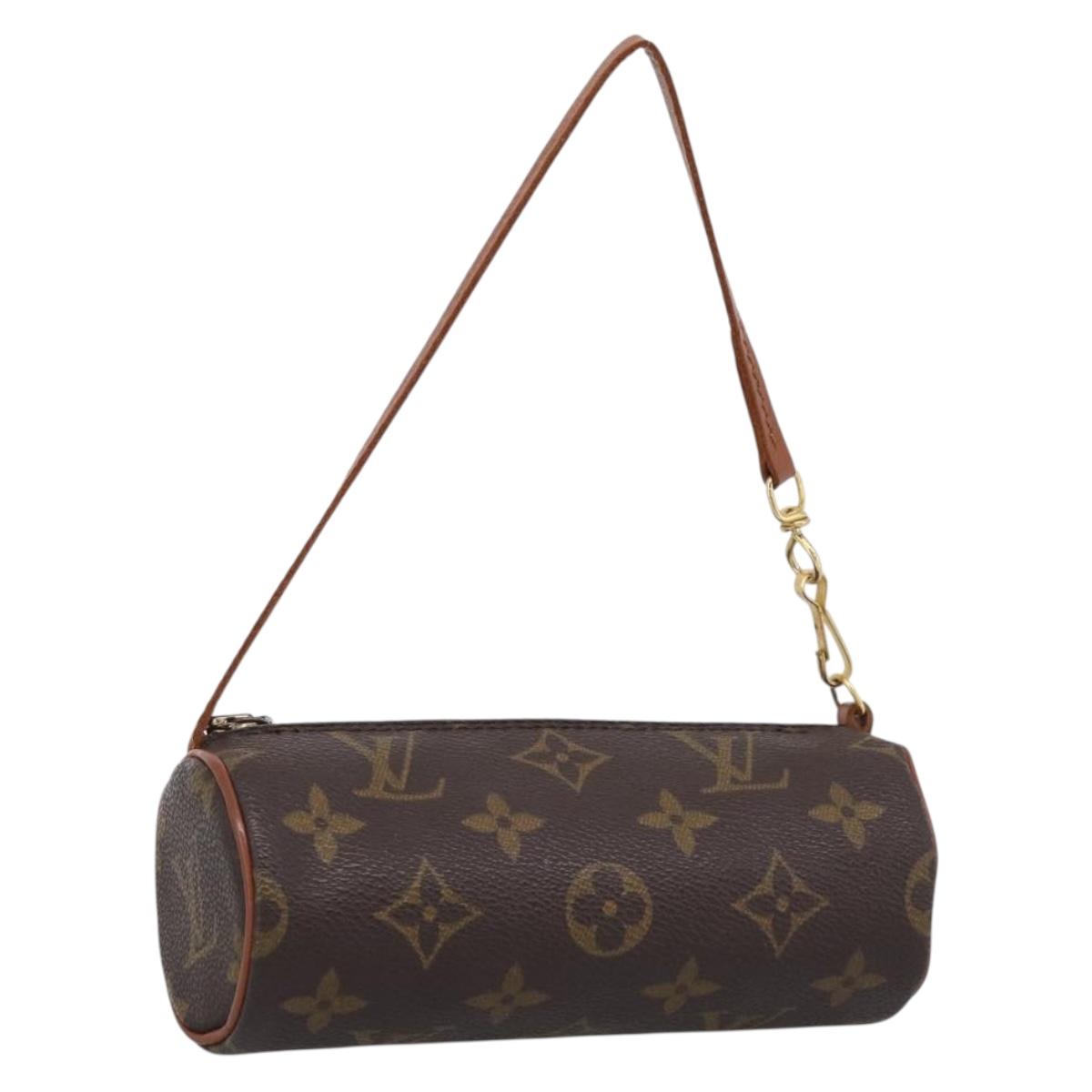 LOUIS VUITTON Monogram Papillon Pouch LV Auth BA17064