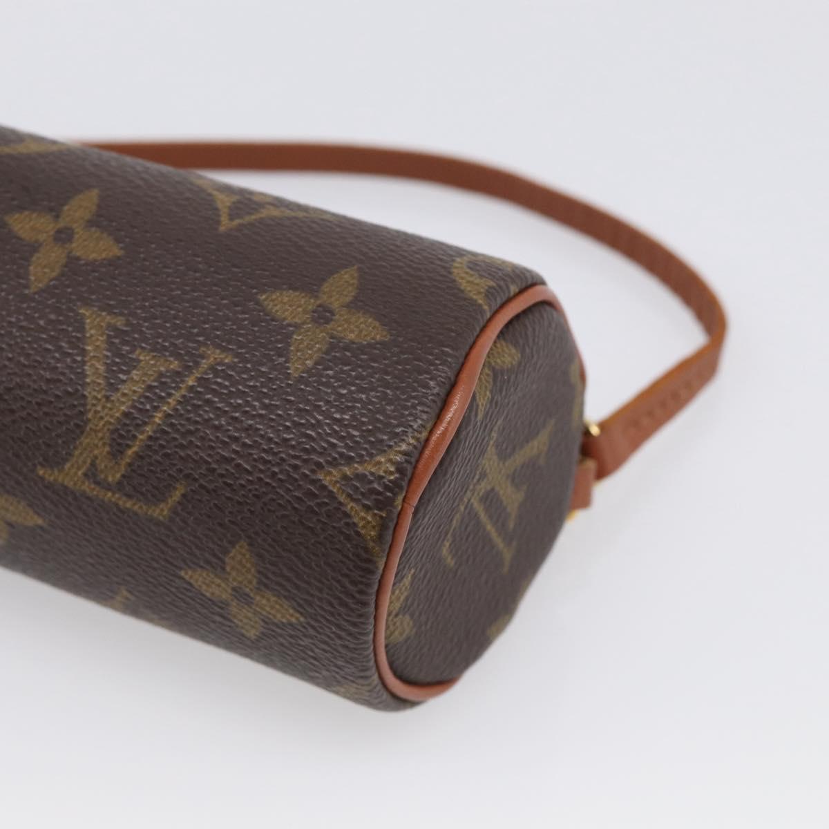 LOUIS VUITTON Monogram Papillon Pouch LV Auth BA17064