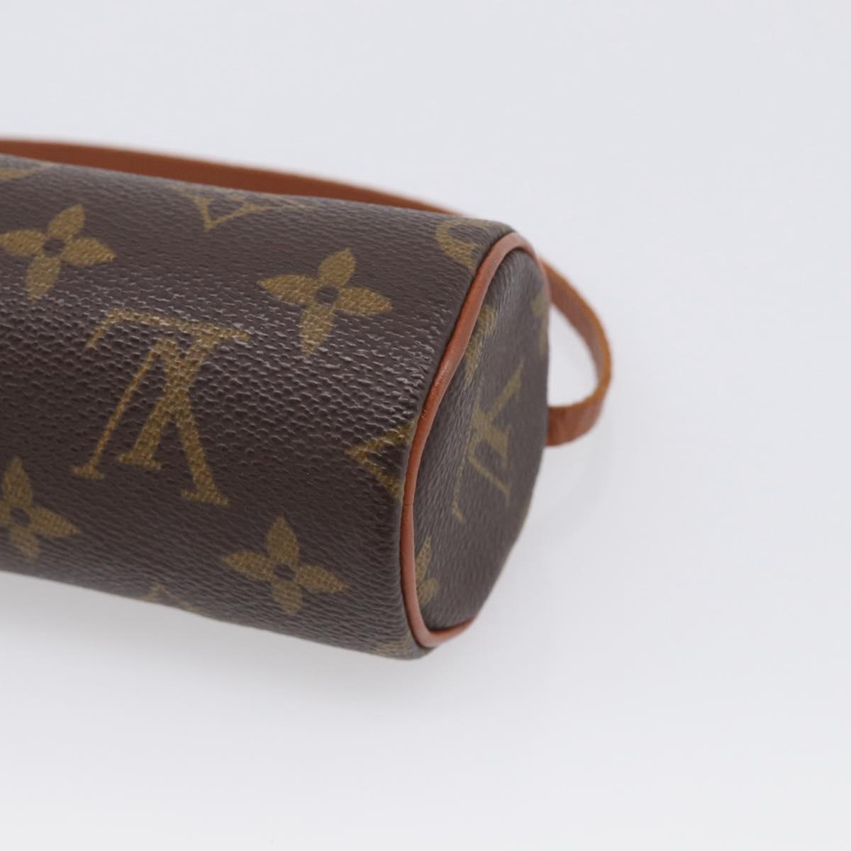 LOUIS VUITTON Monogram Papillon Pouch LV Auth BA17064