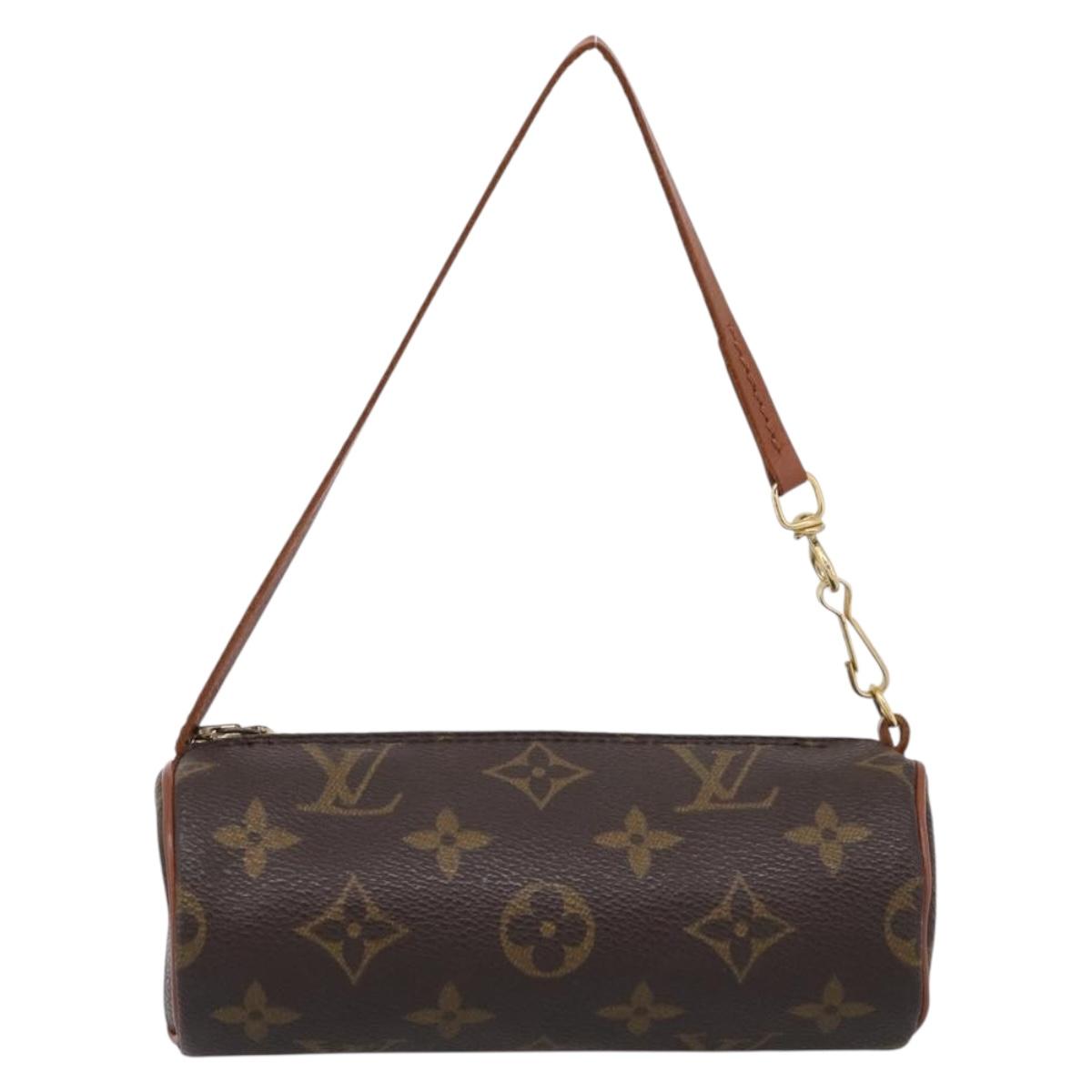 LOUIS VUITTON Monogram Papillon Pouch LV Auth BA17064