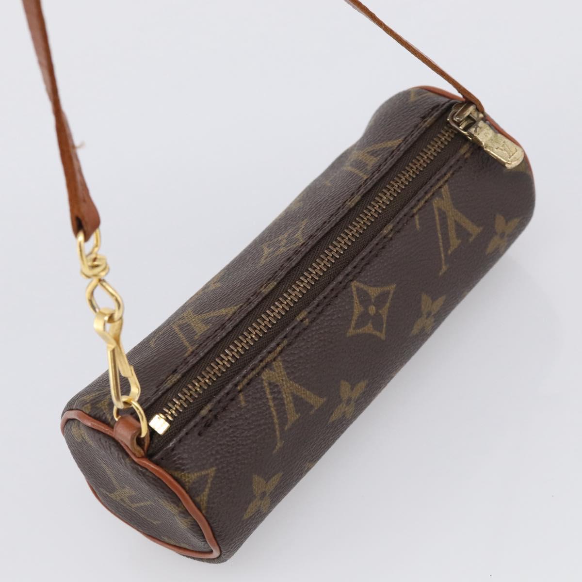 LOUIS VUITTON Monogram Papillon Pouch LV Auth BA17064