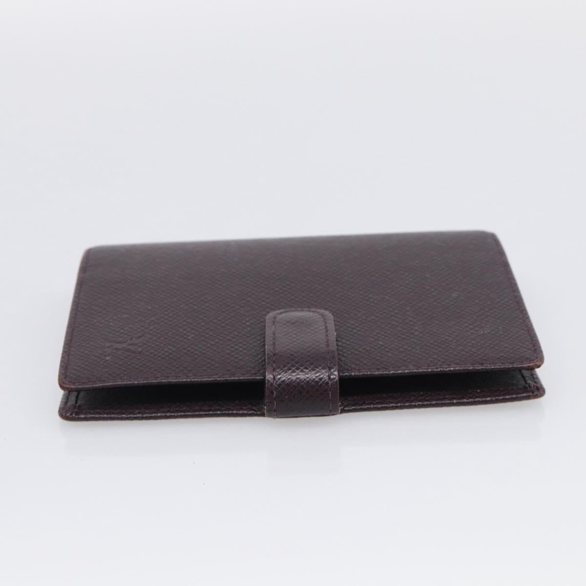 LOUIS VUITTON Taiga Agenda PM Day Planner Cover Acajou R20416 LV Auth BA17068
