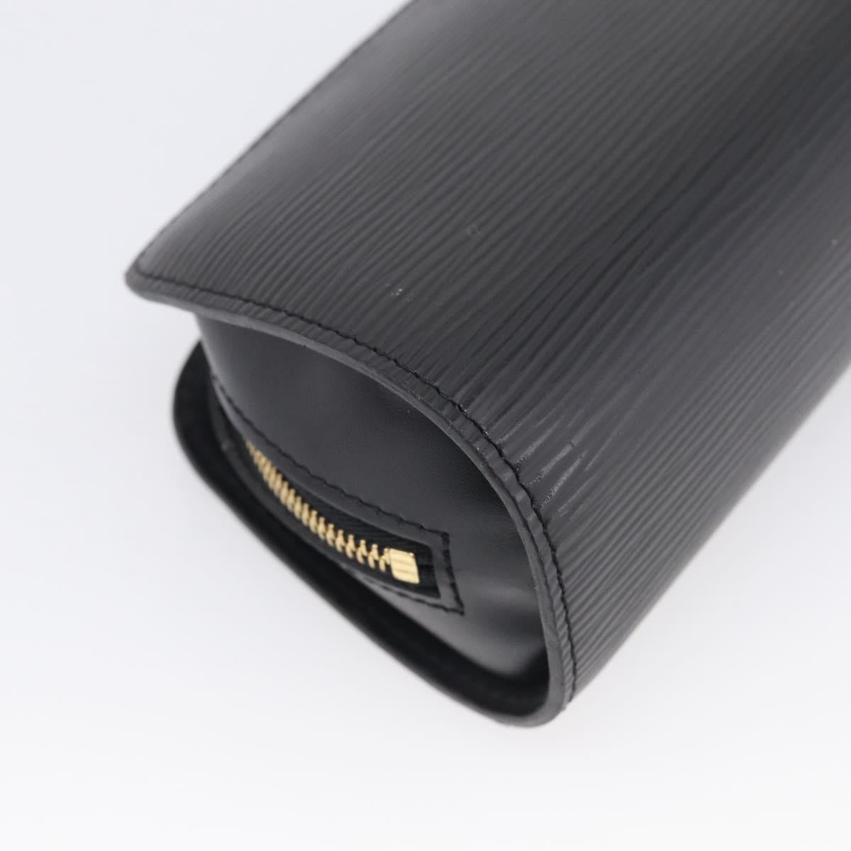 LOUIS VUITTON Epi Dauphine PM Pouch Black M48442 LV Auth BA17069