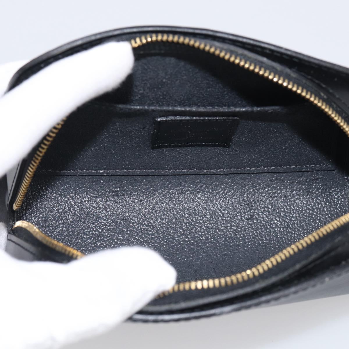 LOUIS VUITTON Epi Dauphine PM Pouch Black M48442 LV Auth BA17069