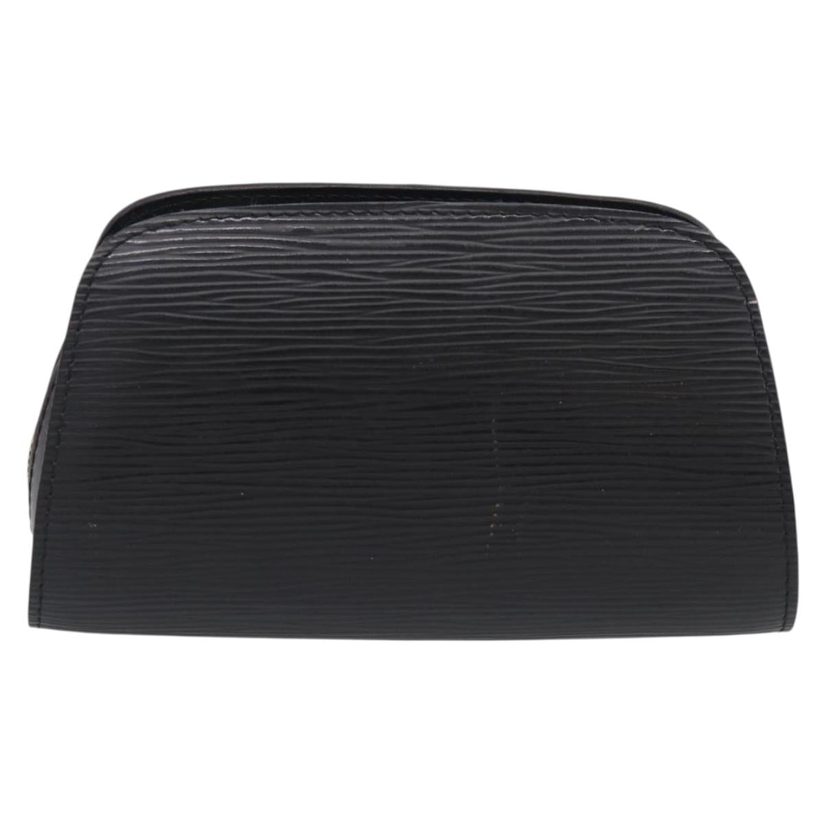 LOUIS VUITTON Epi Dauphine PM Pouch Black M48442 LV Auth BA17069