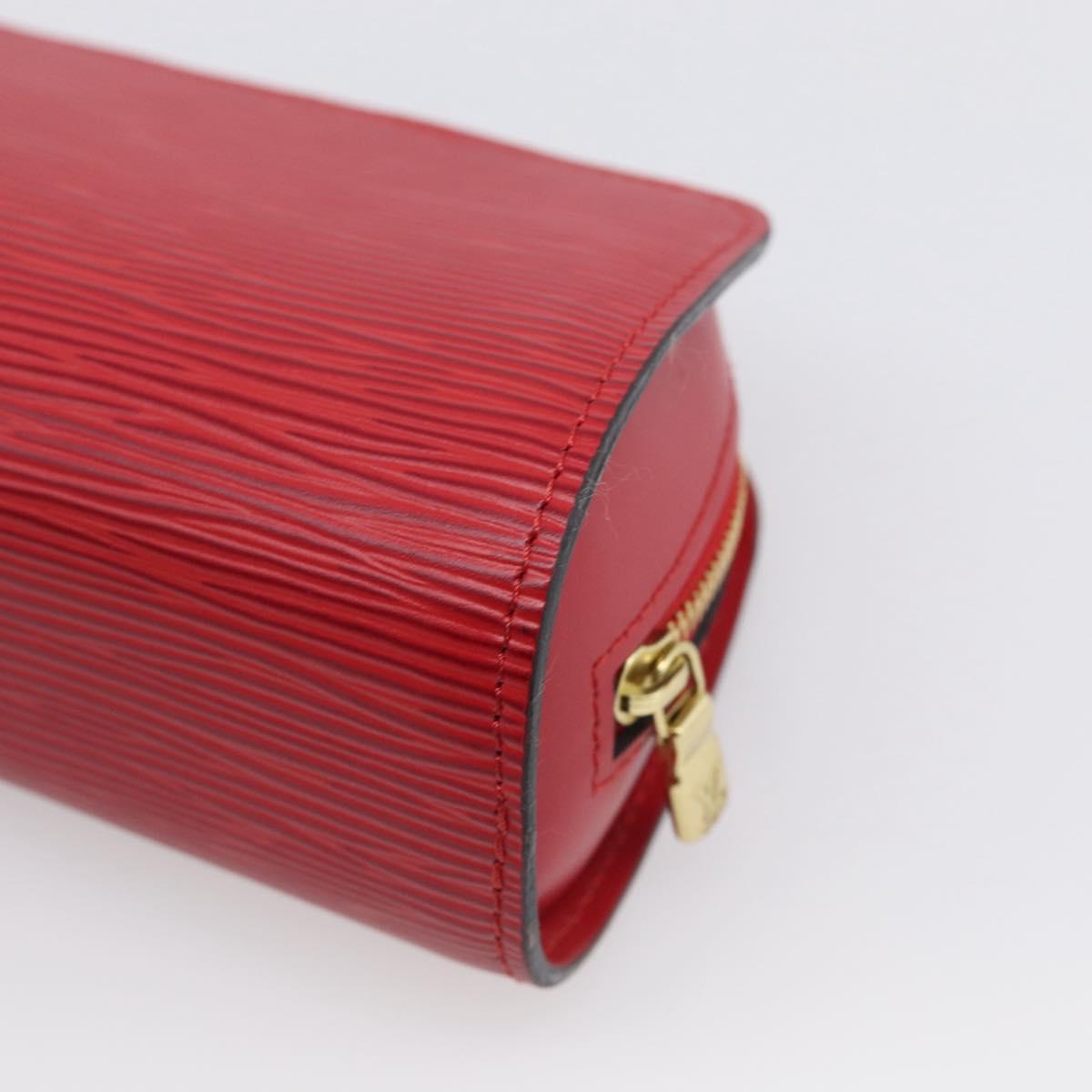 LOUIS VUITTON Epi Dauphine PM Pouch Red M48447 LV Auth BA17070