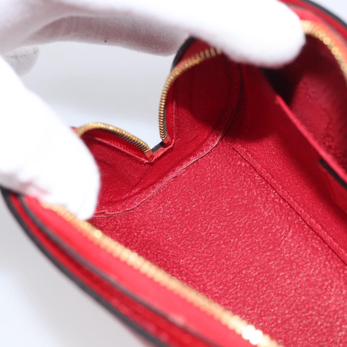 LOUIS VUITTON Epi Dauphine PM Pouch Red M48447 LV Auth BA17070