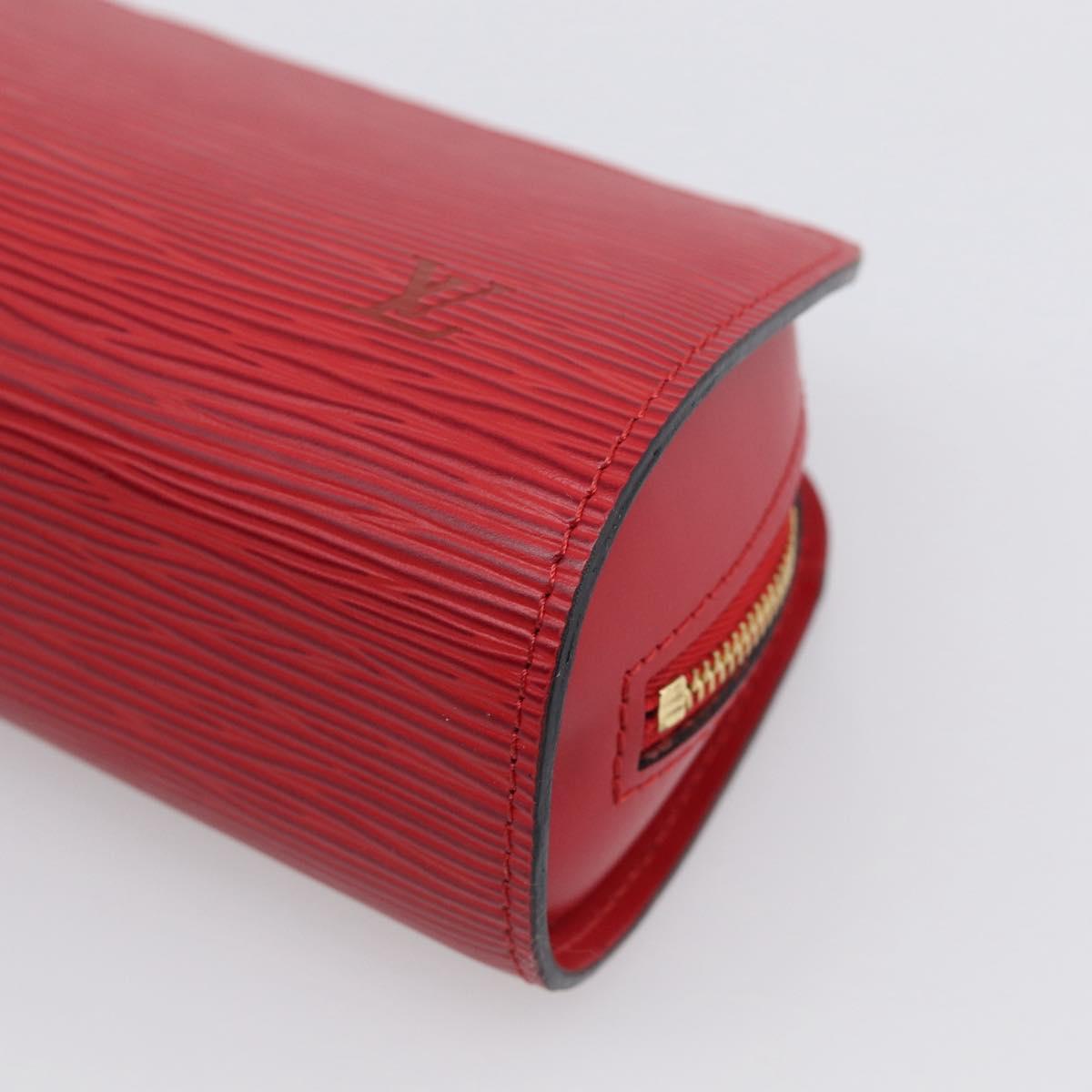 LOUIS VUITTON Epi Dauphine PM Pouch Red M48447 LV Auth BA17070