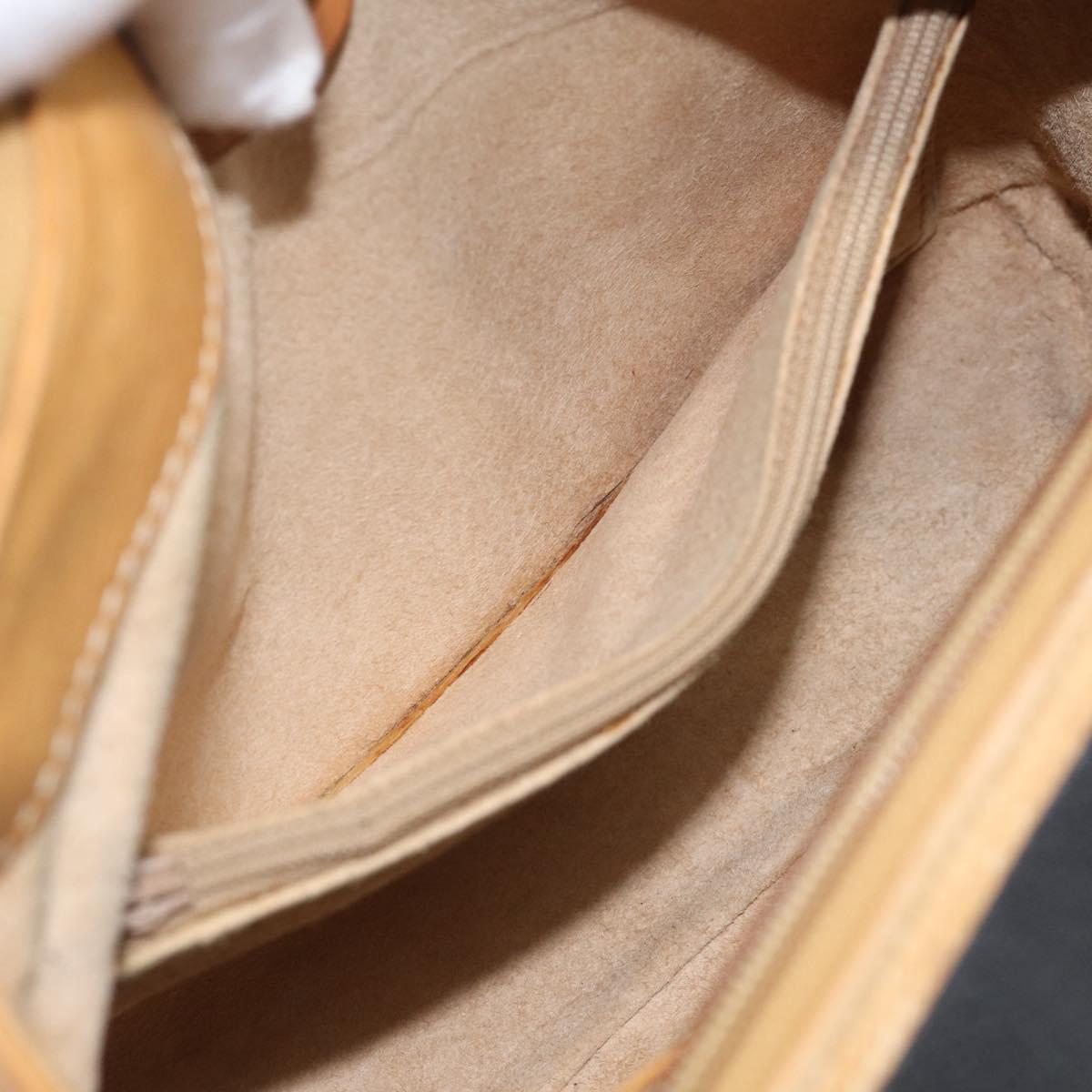 GUCCI Hand Bag Leather Black Gold 000 58 0140 Auth BA17073