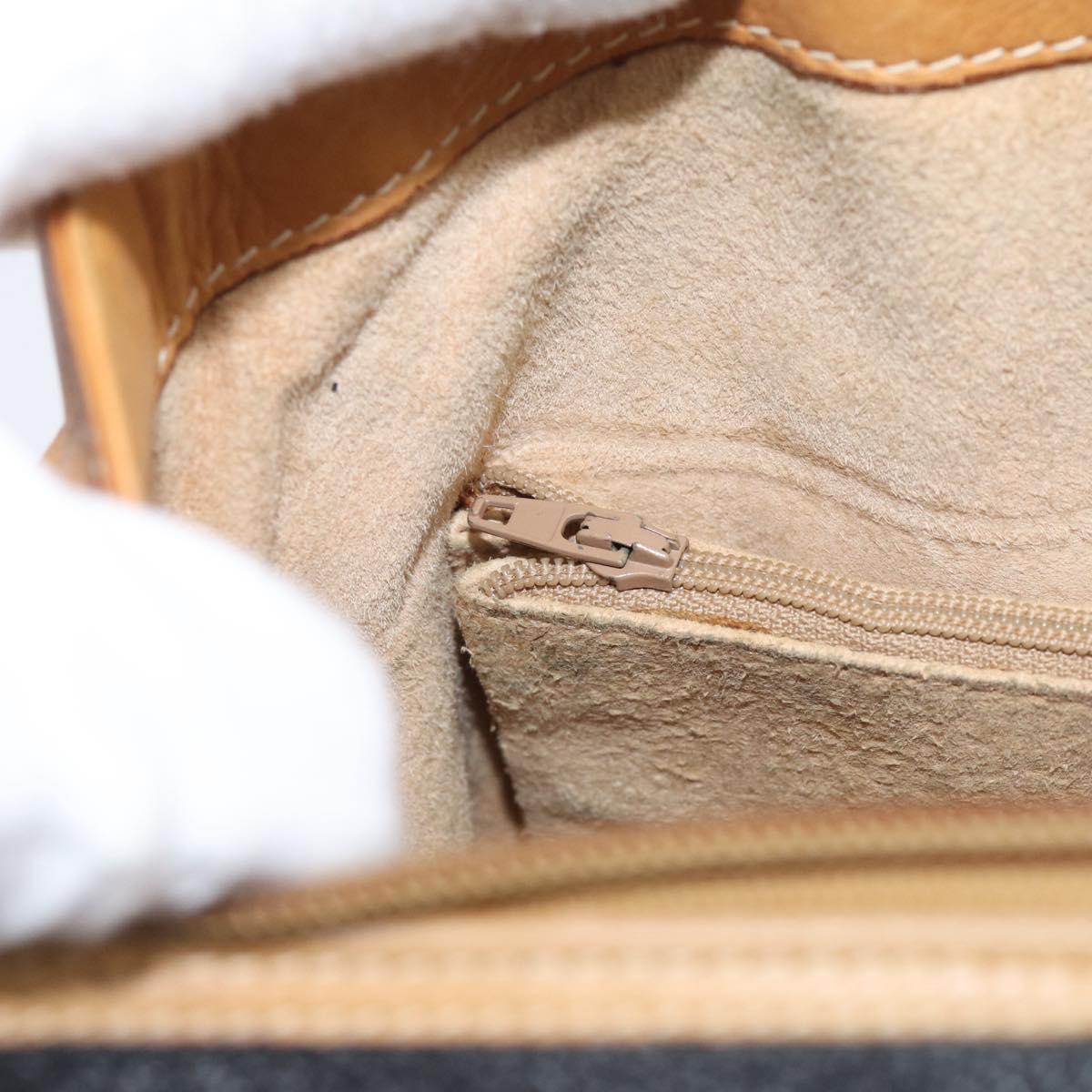 GUCCI Hand Bag Leather Black Gold 000 58 0140 Auth BA17073