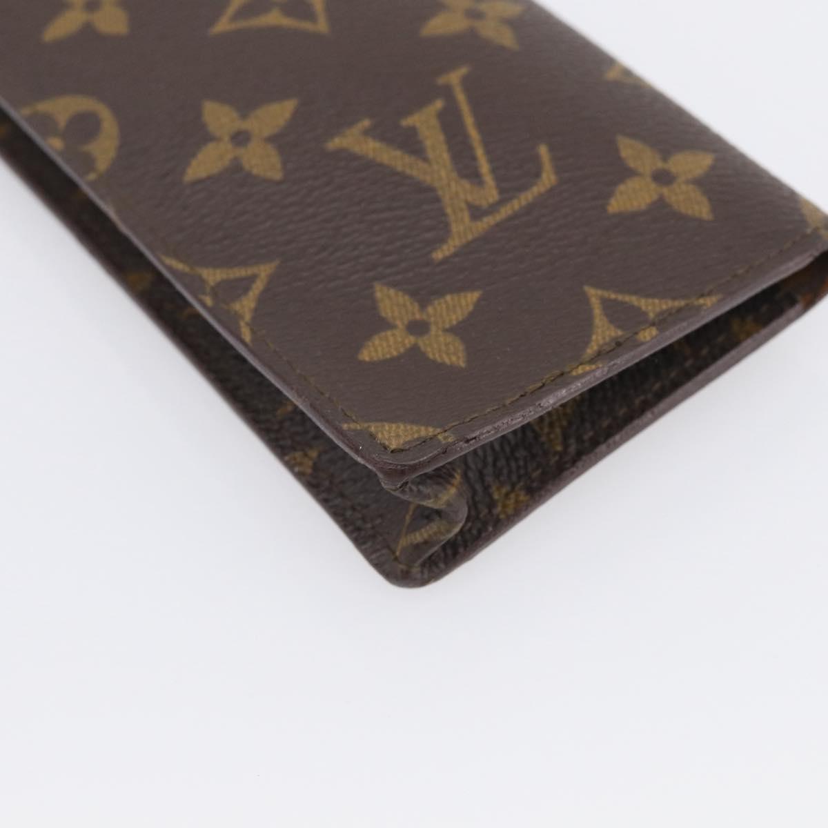 LOUIS VUITTON Monogram Etui Lunette Simple Glasses Case M62962 LV Auth BA17078