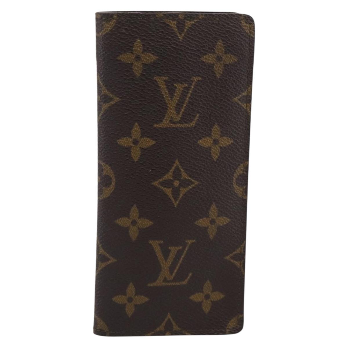 LOUIS VUITTON Monogram Etui Lunette Simple Glasses Case M62962 LV Auth BA17078