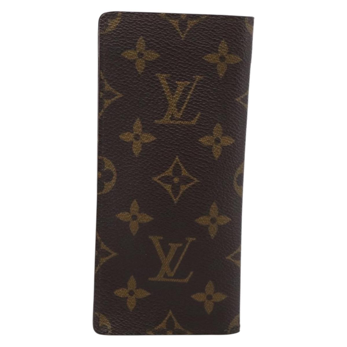 LOUIS VUITTON Monogram Etui Lunette Simple Glasses Case M62962 LV Auth BA17078