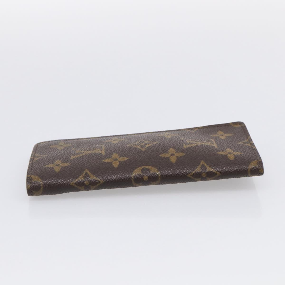 LOUIS VUITTON Monogram Etui Lunette Simple Glasses Case M62962 LV Auth BA17078