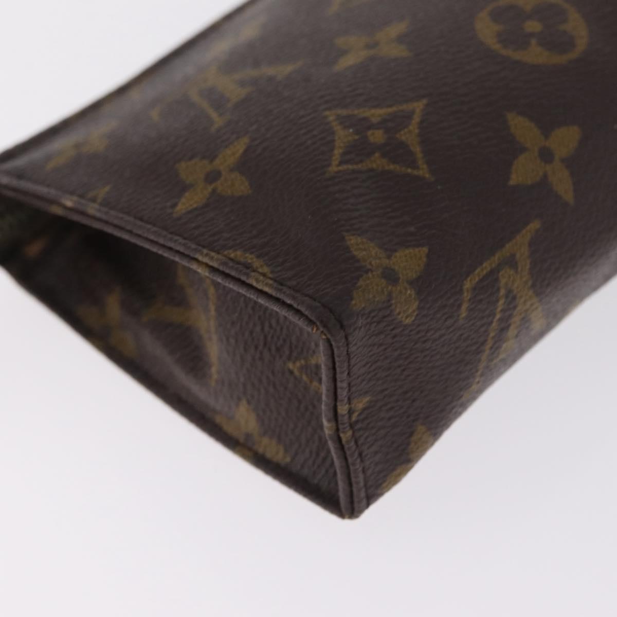 LOUIS VUITTON Monogram Poche Toilette 15 Pouch M47546 LV Auth BA17079