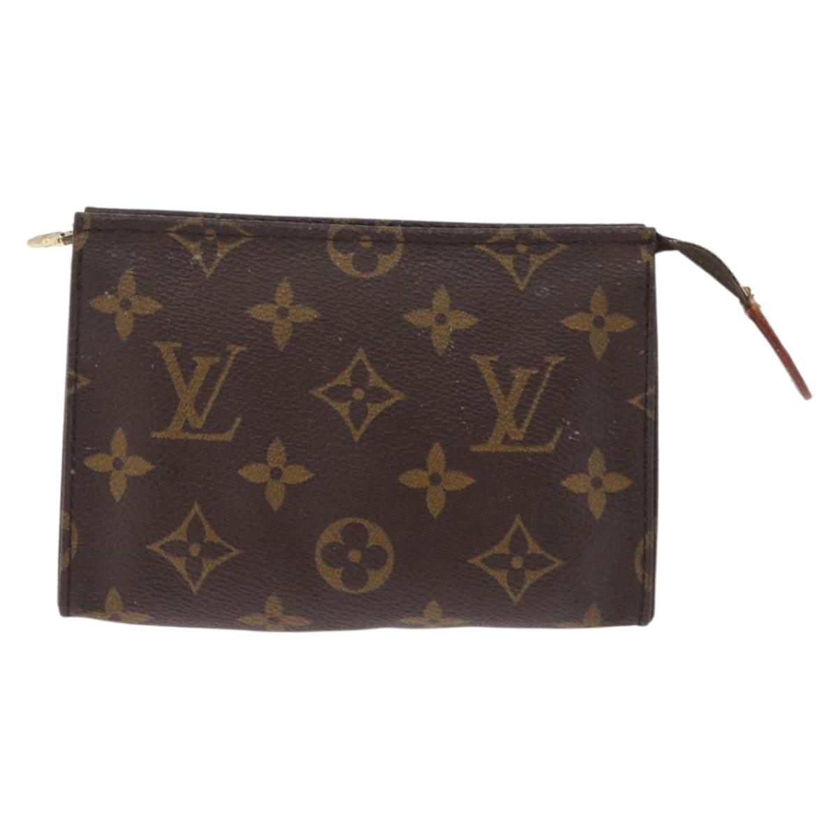 LOUIS VUITTON Monogram Poche Toilette 15 Pouch M47546 LV Auth BA17079