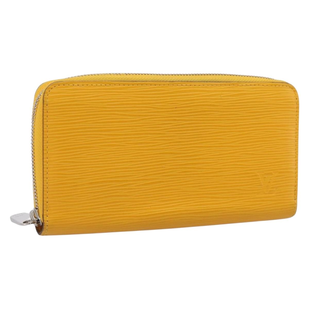 LOUIS VUITTON Epi Zippy Wallet Long Wallet Yellow M60309 LV Auth BA17082A