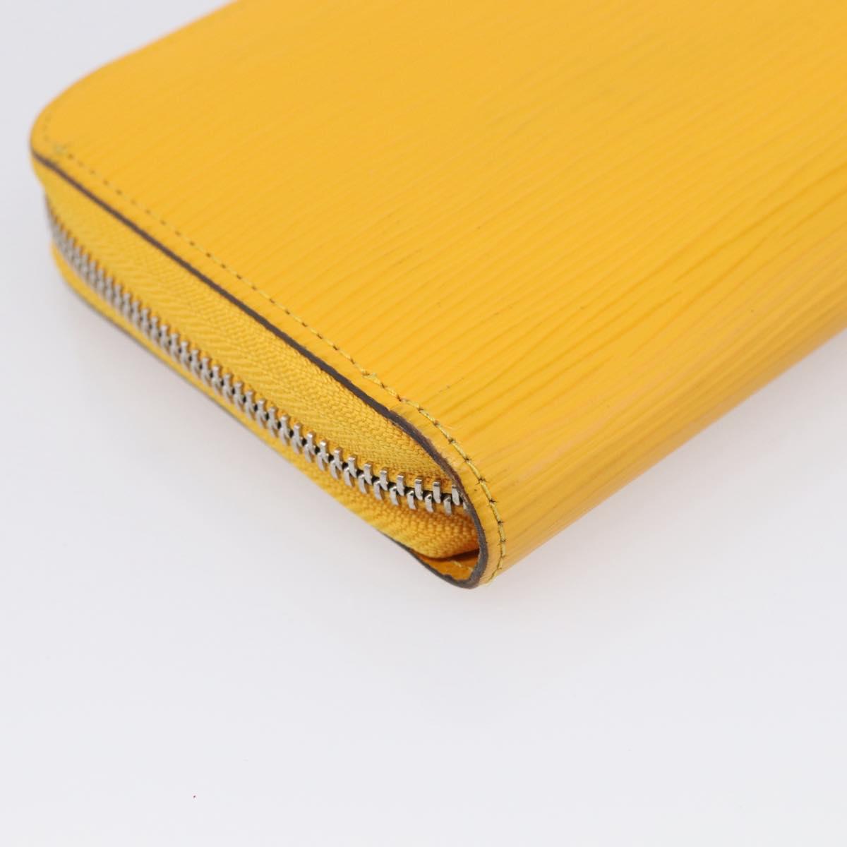 LOUIS VUITTON Epi Zippy Wallet Long Wallet Yellow M60309 LV Auth BA17082A