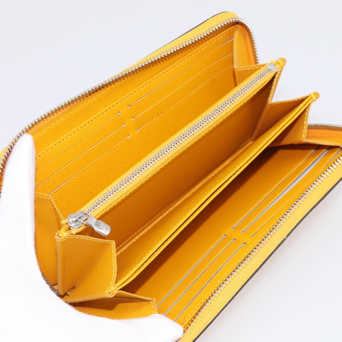 LOUIS VUITTON Epi Zippy Wallet Long Wallet Yellow M60309 LV Auth BA17082A