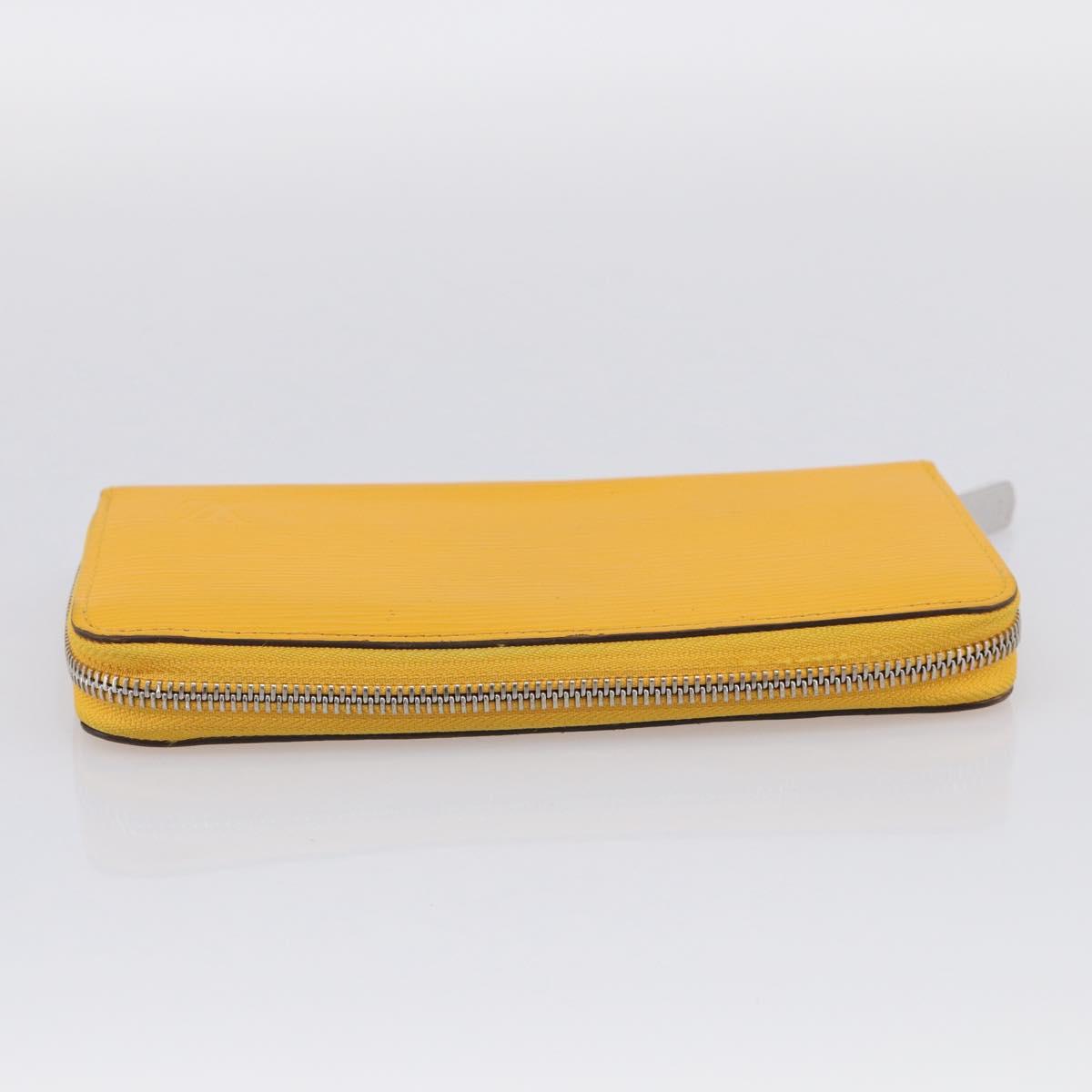 LOUIS VUITTON Epi Zippy Wallet Long Wallet Yellow M60309 LV Auth BA17082A