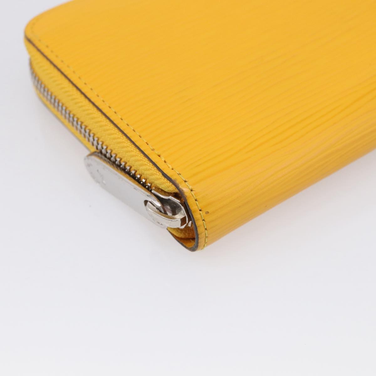 LOUIS VUITTON Epi Zippy Wallet Long Wallet Yellow M60309 LV Auth BA17082A