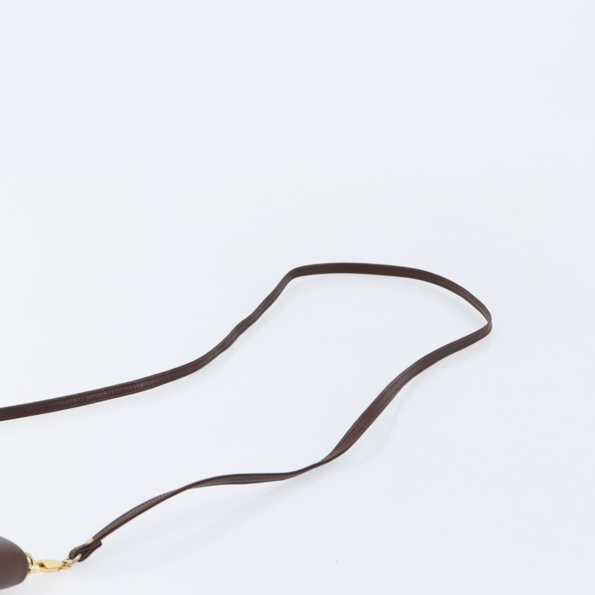 Salvatore Ferragamo Shoulder Bag Suede Brown Gold Auth BA17084