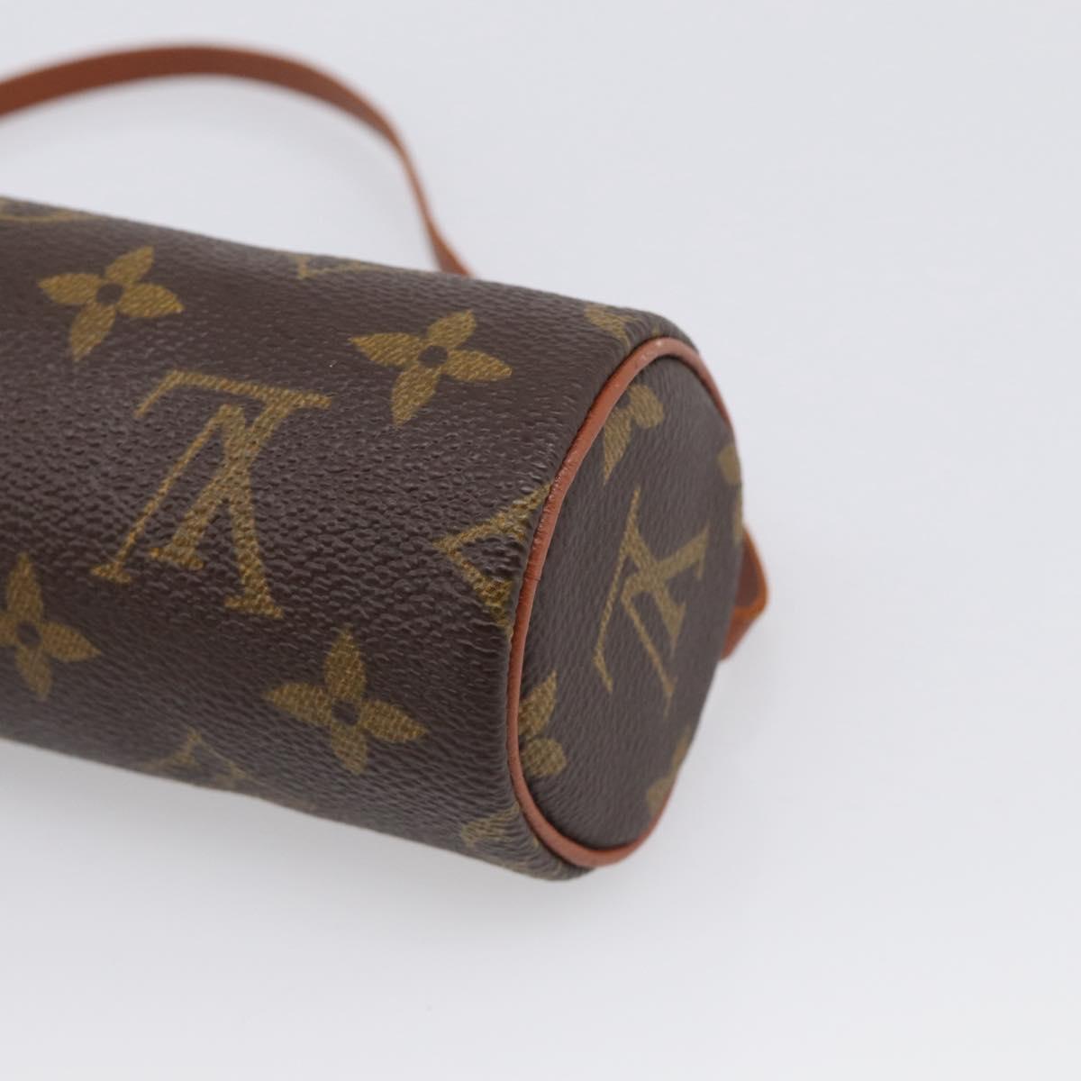 LOUIS VUITTON Monogram Papillon Pouch LV Auth BA17086