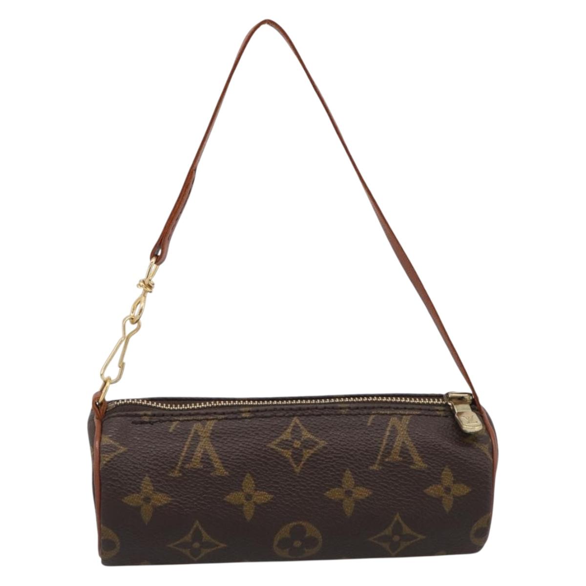 LOUIS VUITTON Monogram Papillon Pouch LV Auth BA17086