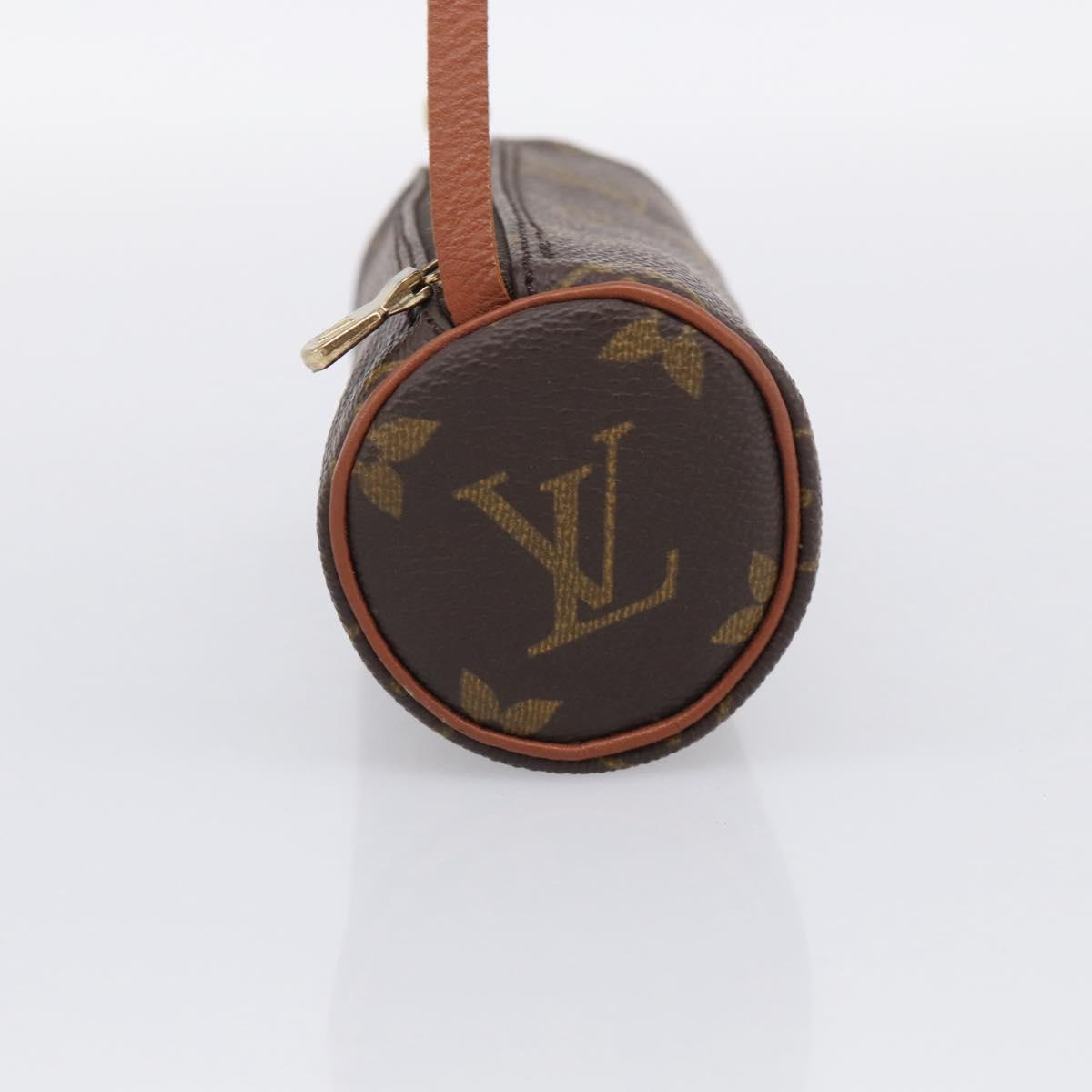 LOUIS VUITTON Monogram Papillon Pouch LV Auth BA17086