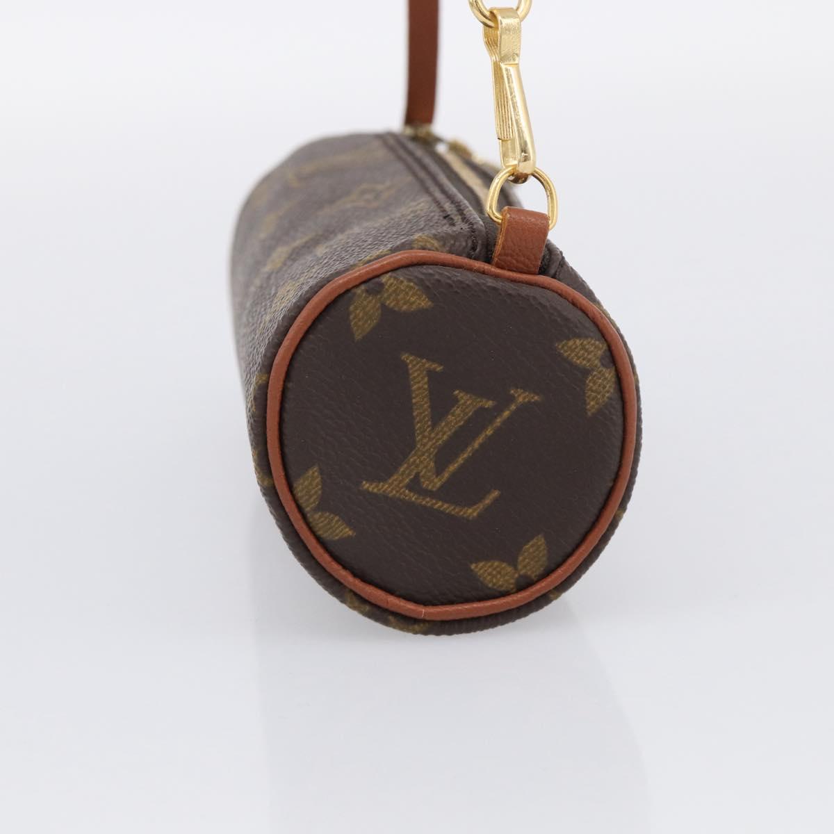 LOUIS VUITTON Monogram Papillon Pouch LV Auth BA17086