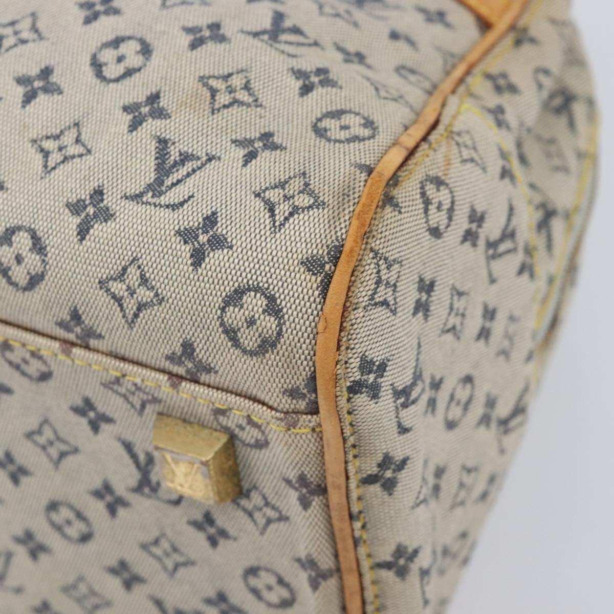 LOUIS VUITTON Monogram Mini Marie Hand Bag Blue M92003 LV Auth BA17092