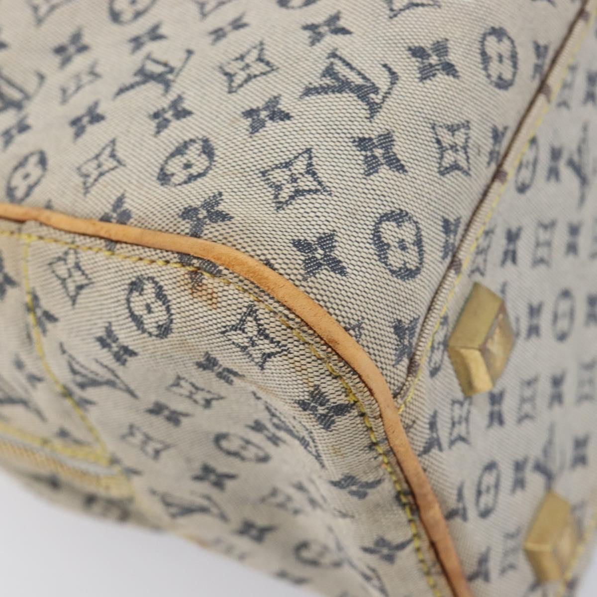 LOUIS VUITTON Monogram Mini Marie Hand Bag Blue M92003 LV Auth BA17092