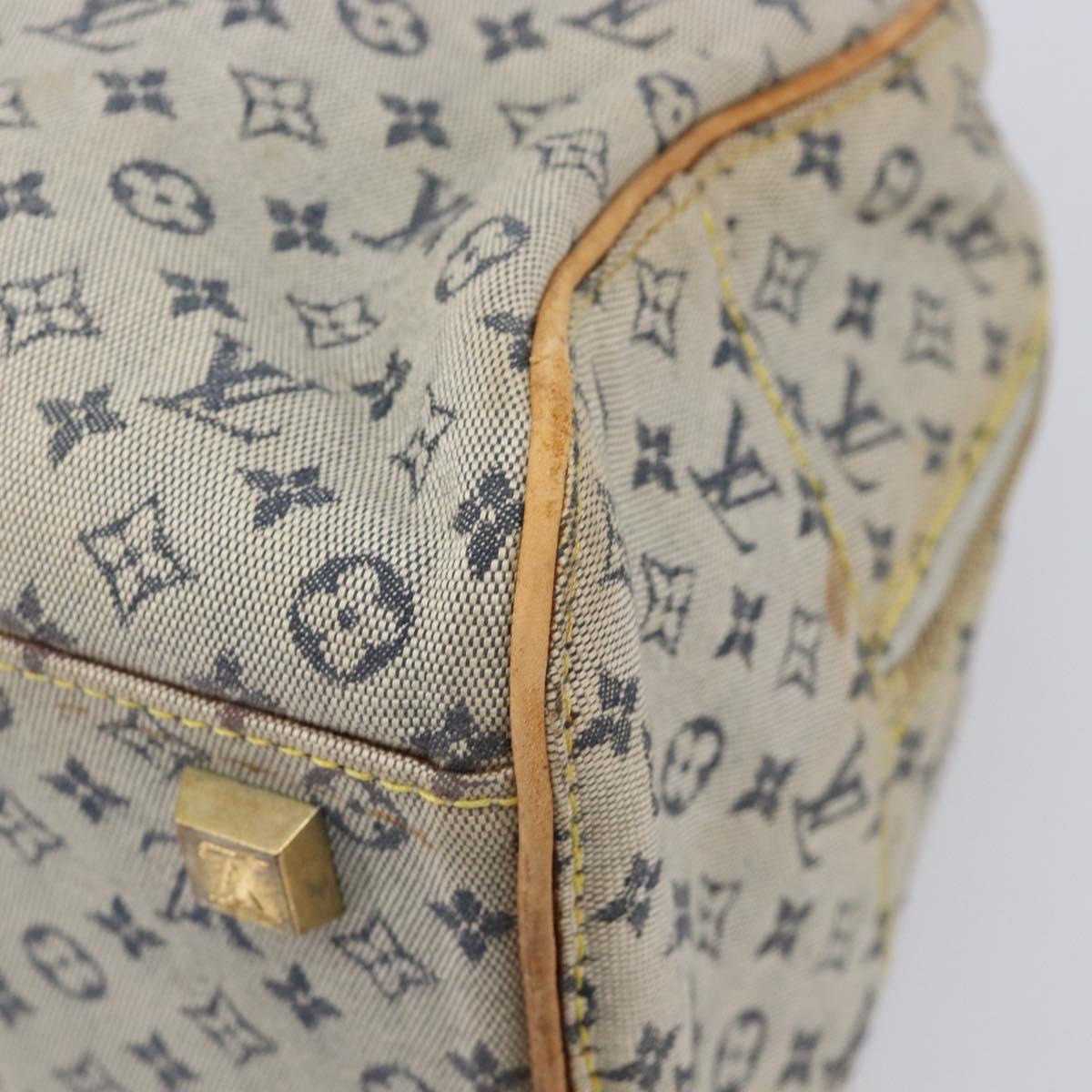 LOUIS VUITTON Monogram Mini Marie Hand Bag Blue M92003 LV Auth BA17092
