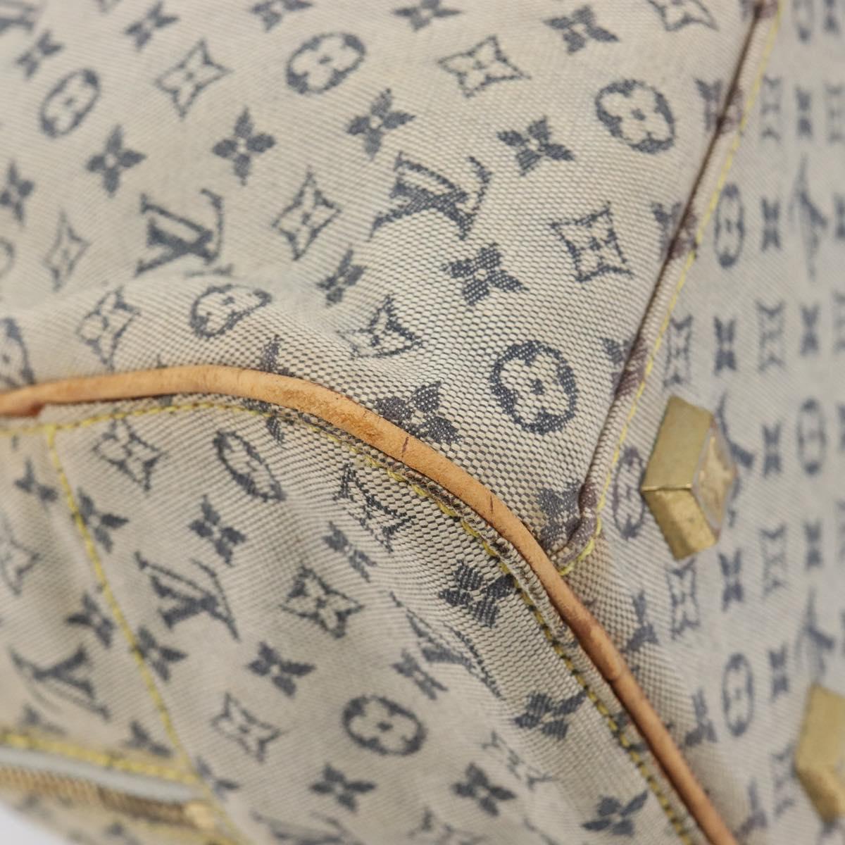 LOUIS VUITTON Monogram Mini Marie Hand Bag Blue M92003 LV Auth BA17092