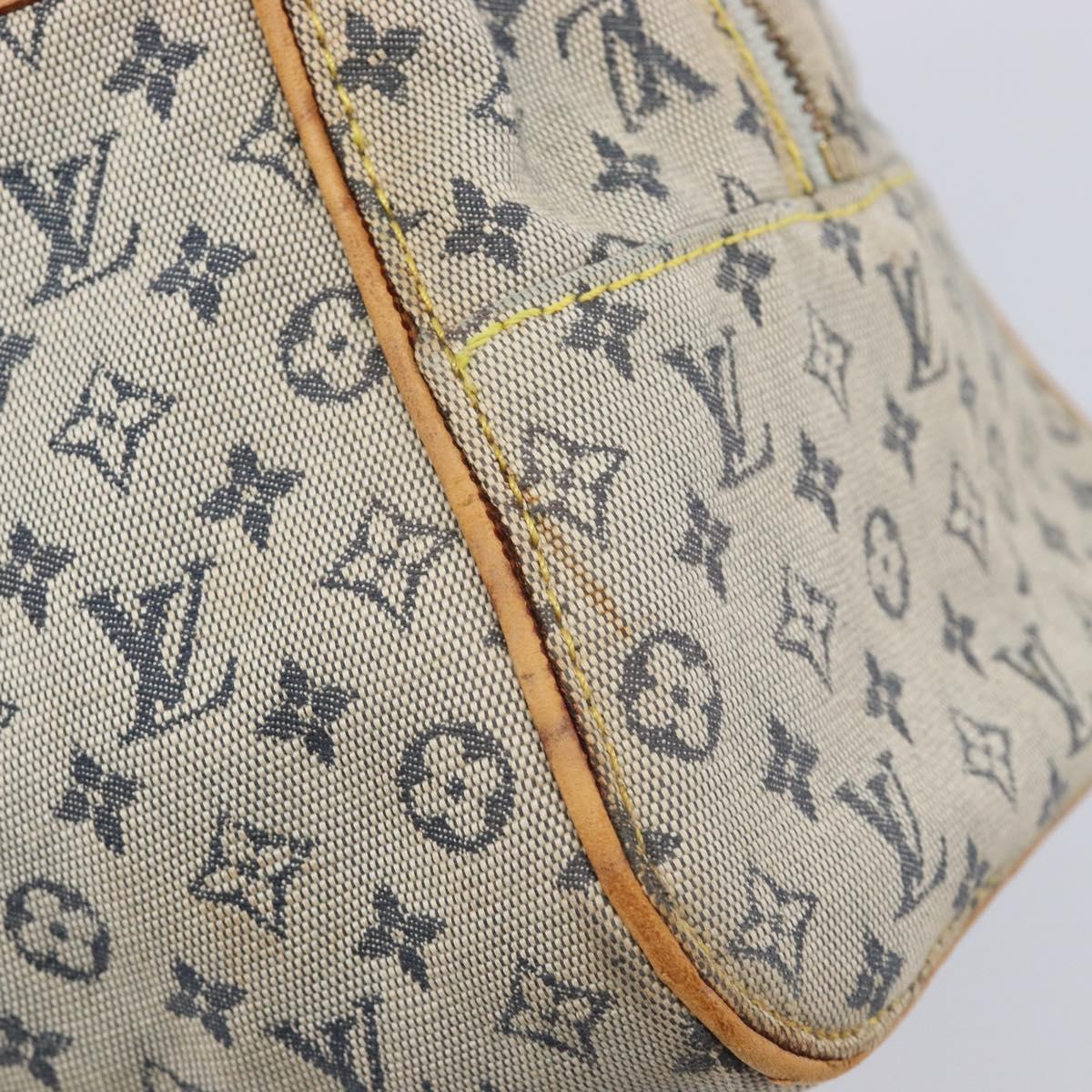 LOUIS VUITTON Monogram Mini Marie Hand Bag Blue M92003 LV Auth BA17092