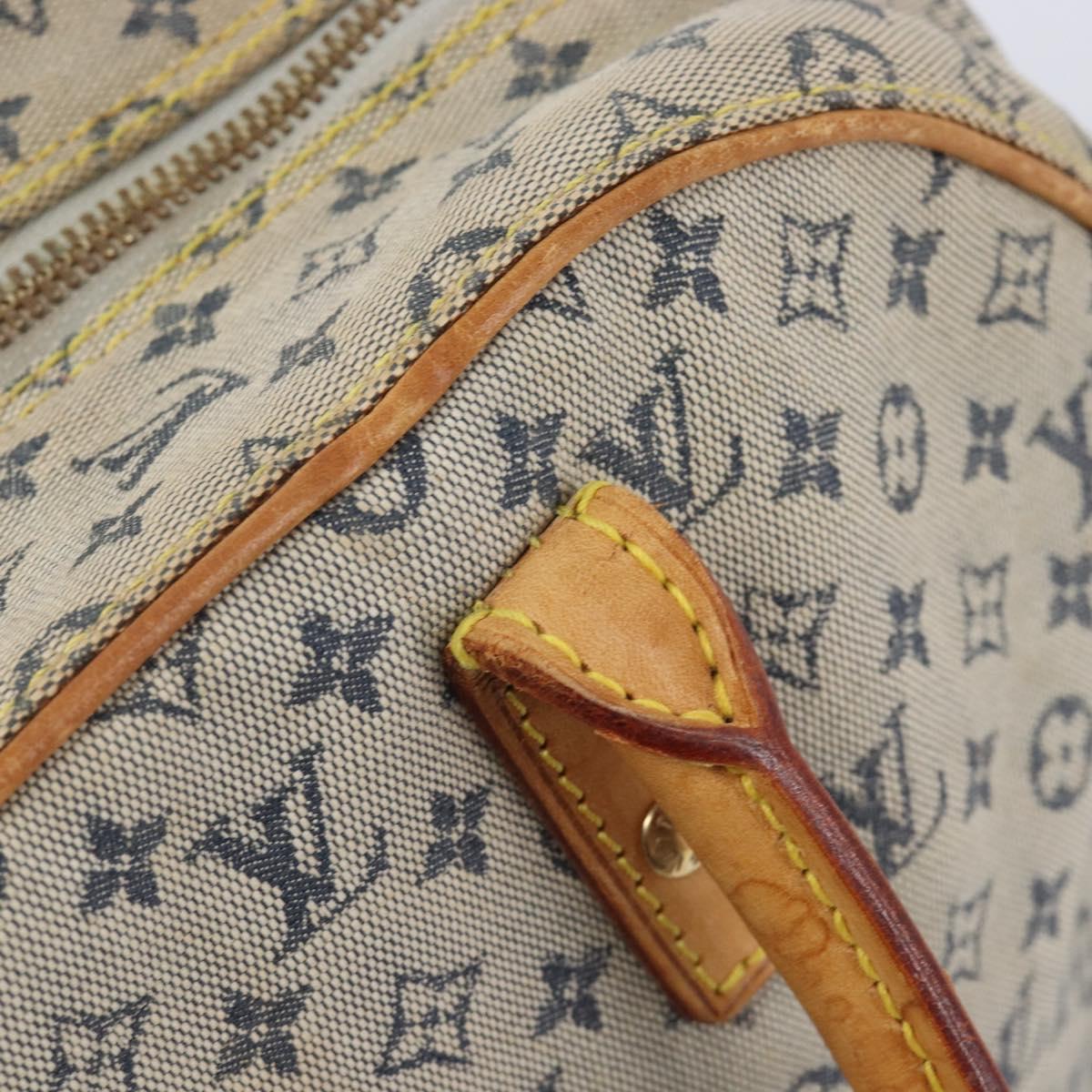 LOUIS VUITTON Monogram Mini Marie Hand Bag Blue M92003 LV Auth BA17092